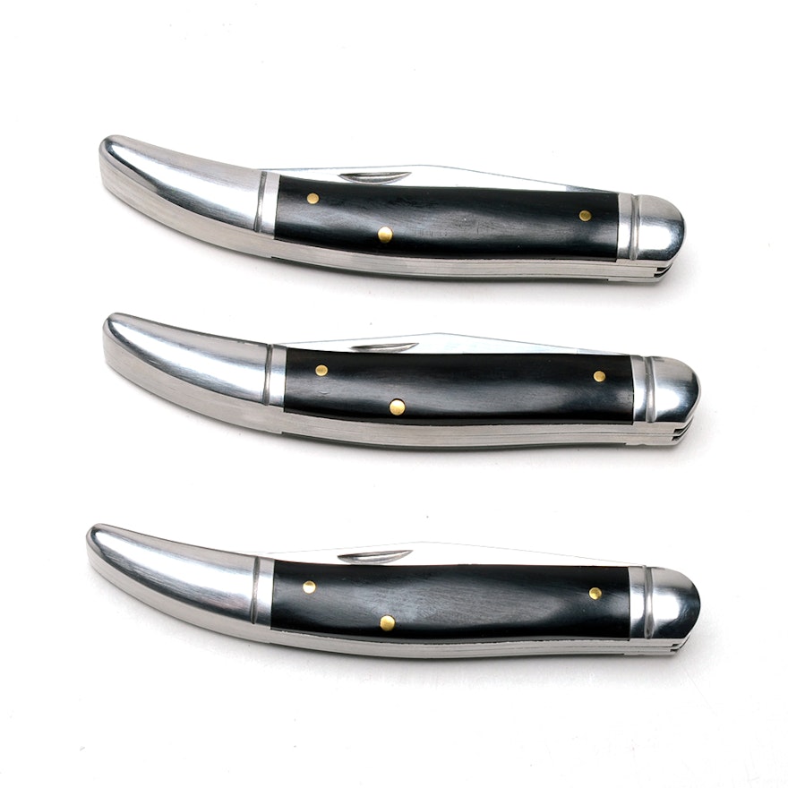 Three Duluth Trading 440 Stainless Steel Pocket Knife