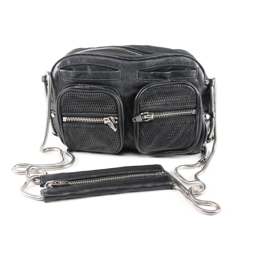 Alexander Wang Brenda Chain Black Crossbody Leather Bag