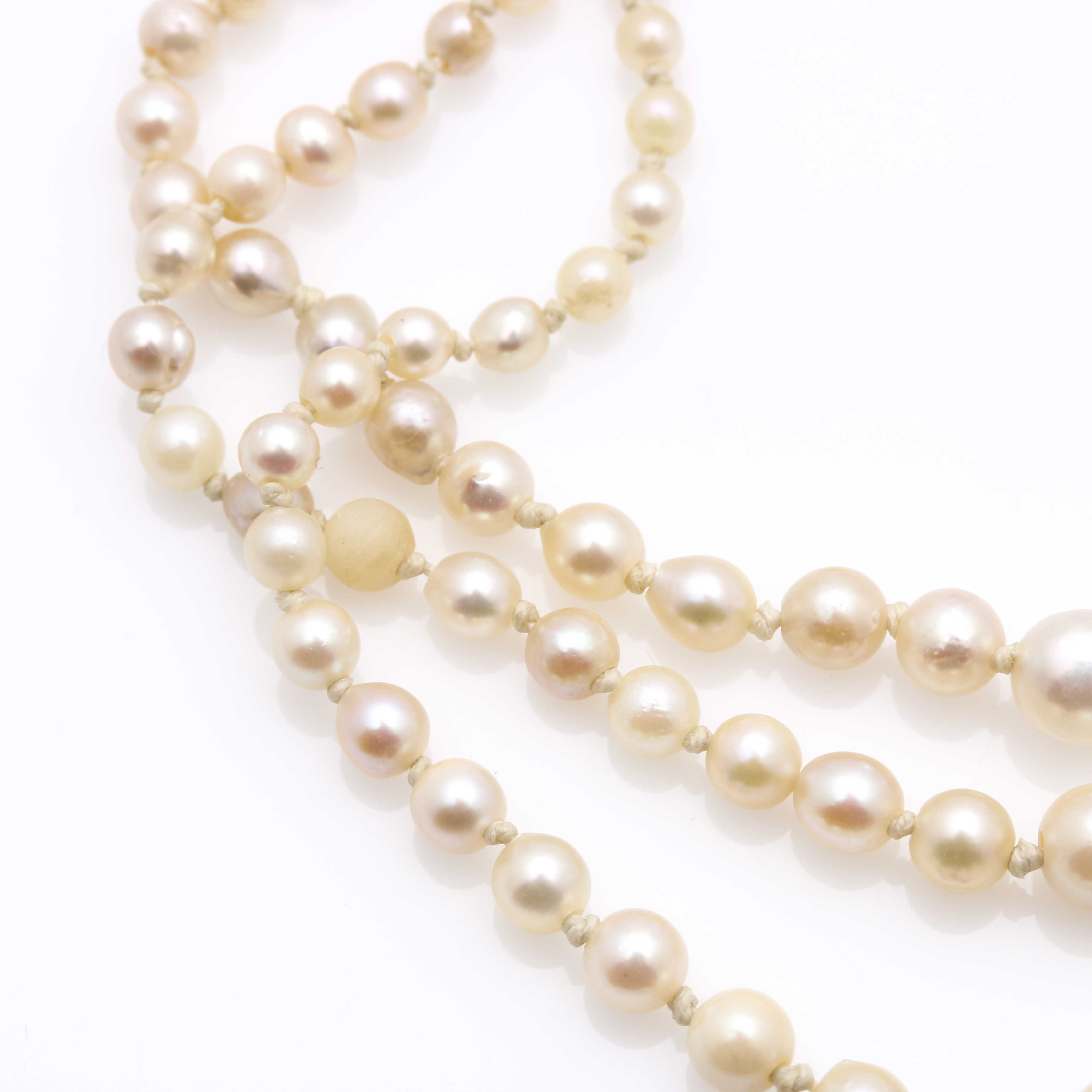 Multi Strand Pearl Bracelet With 14K Yellow Gold Findings and Emeralds