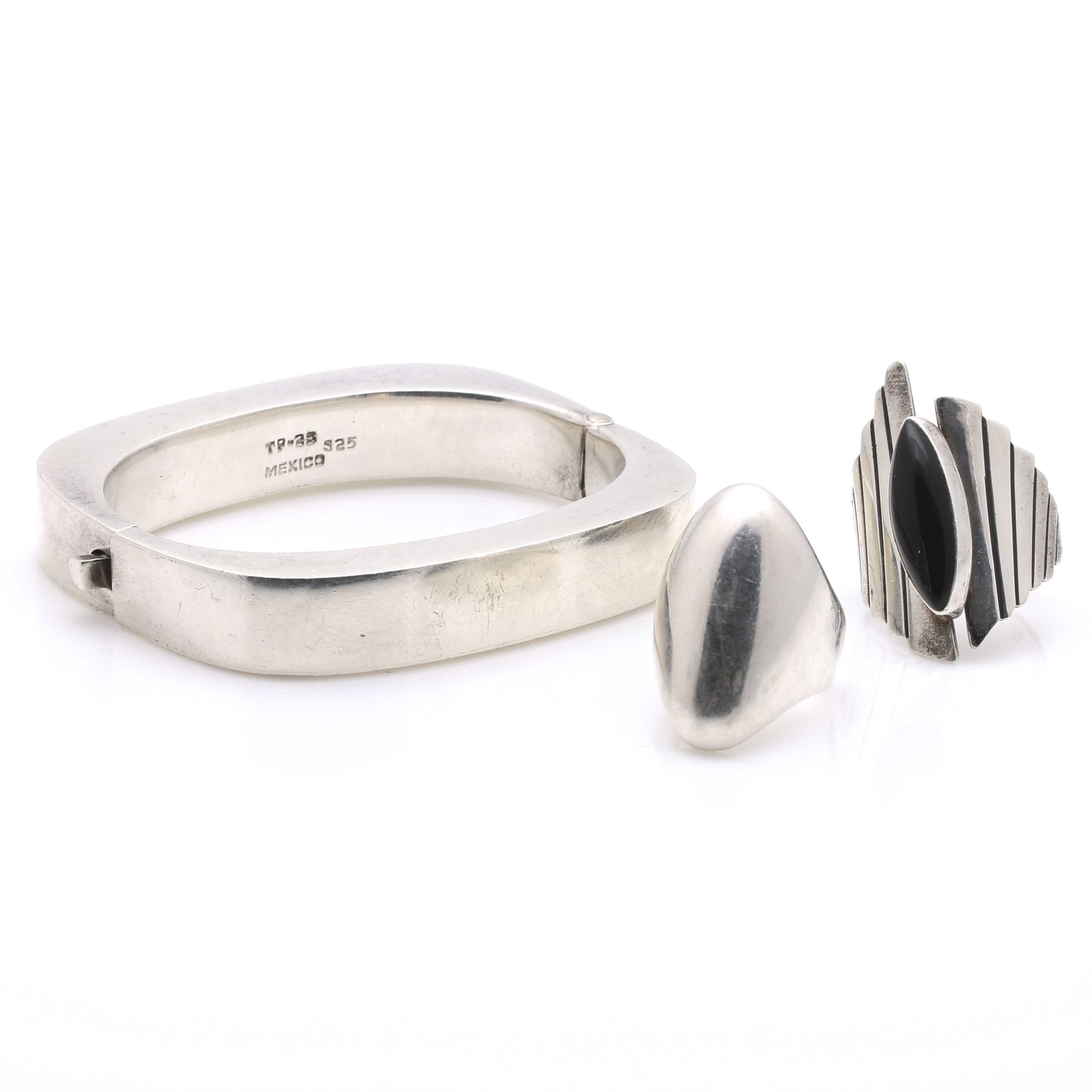 Sterling Silver Jewelry Assortment With Black Onyx