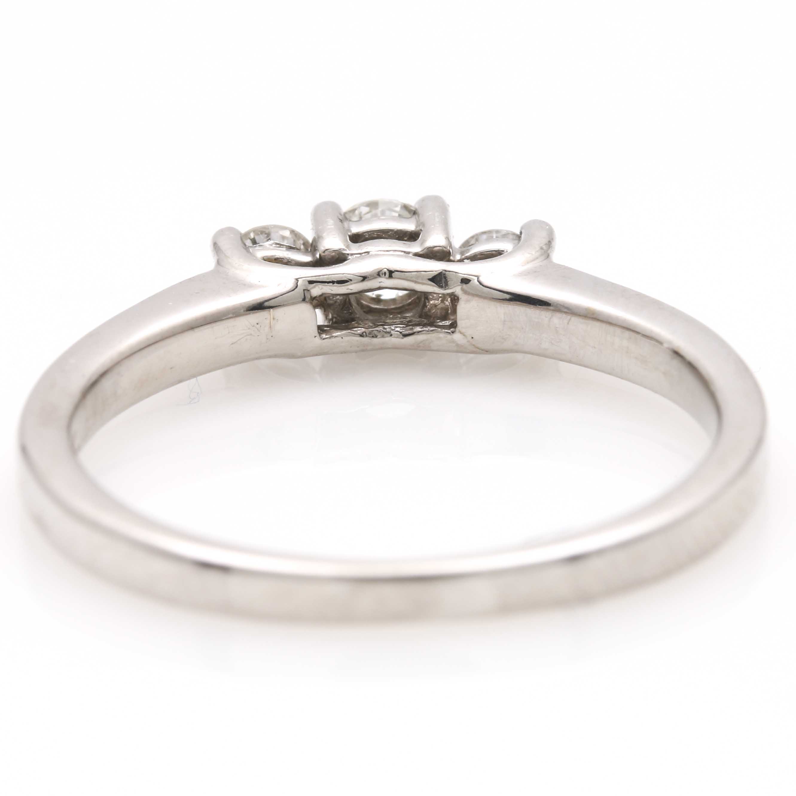 Magic-Glo 14K White Gold and Platinum Diamond Ring