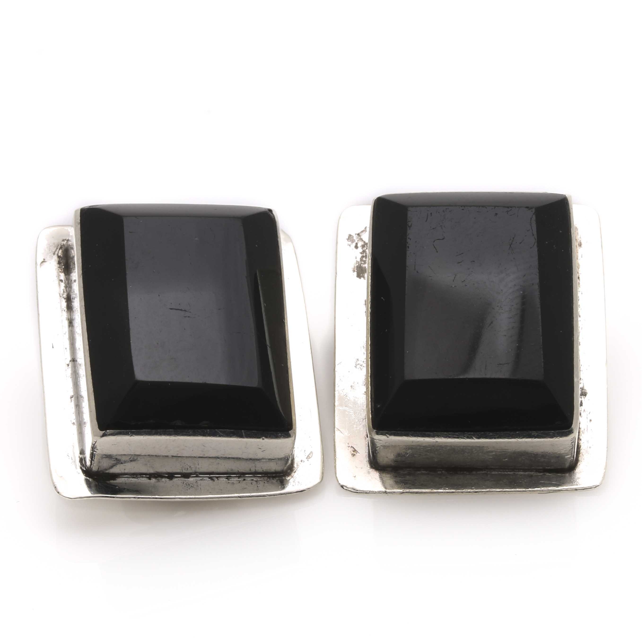 Sterling Silver Onyx Jewelry Parure