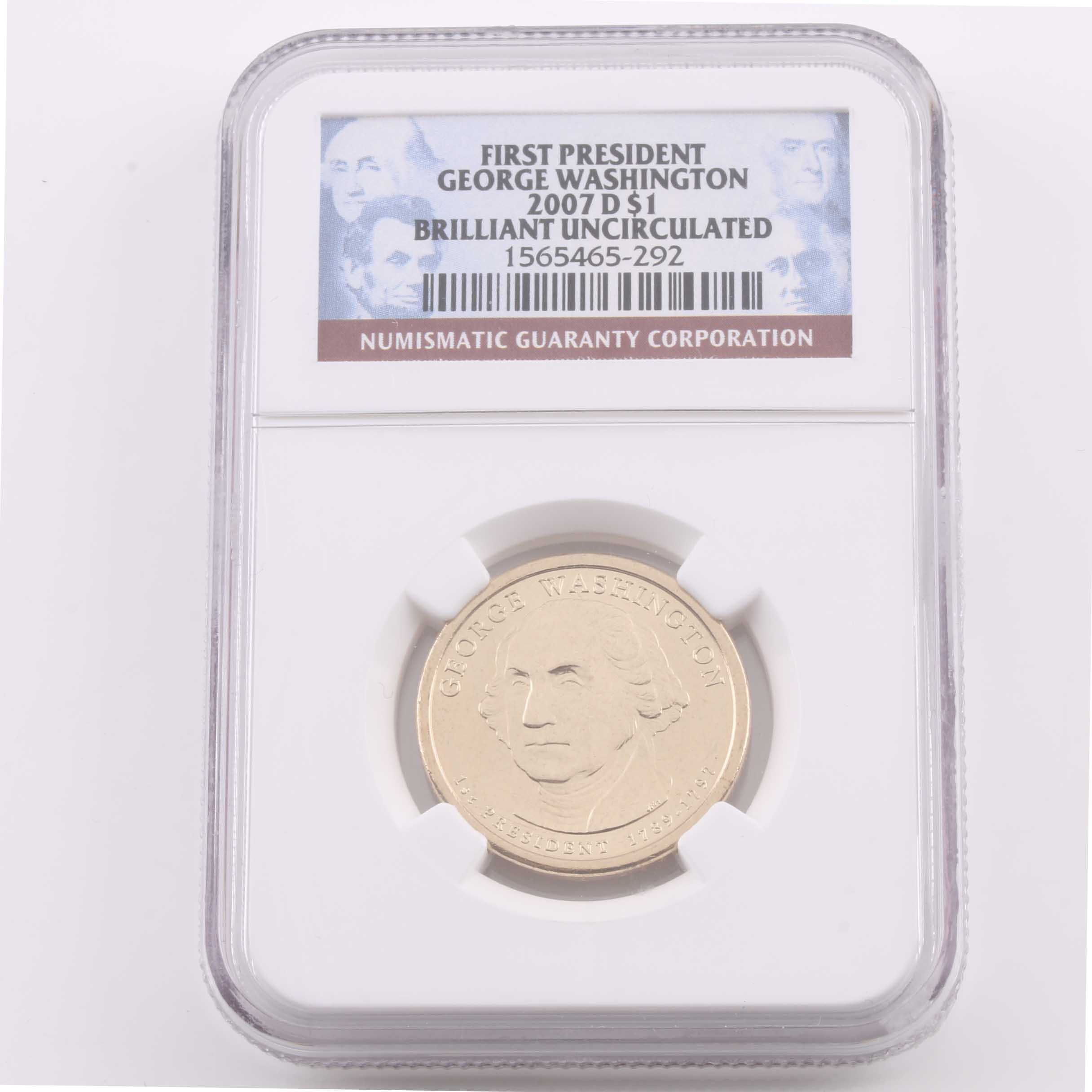 Ten Graded Presidential One Dollar Coins