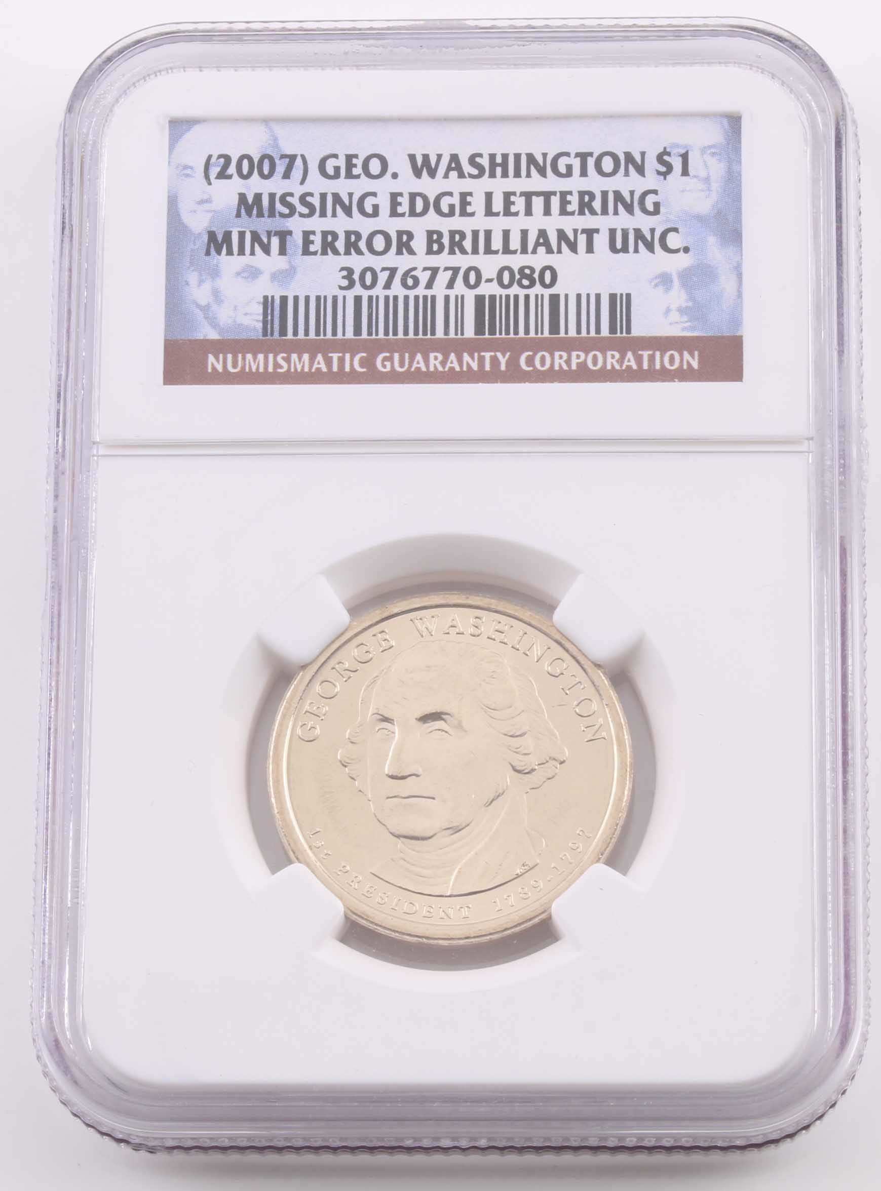 Ten Graded Presidential One Dollar Coins