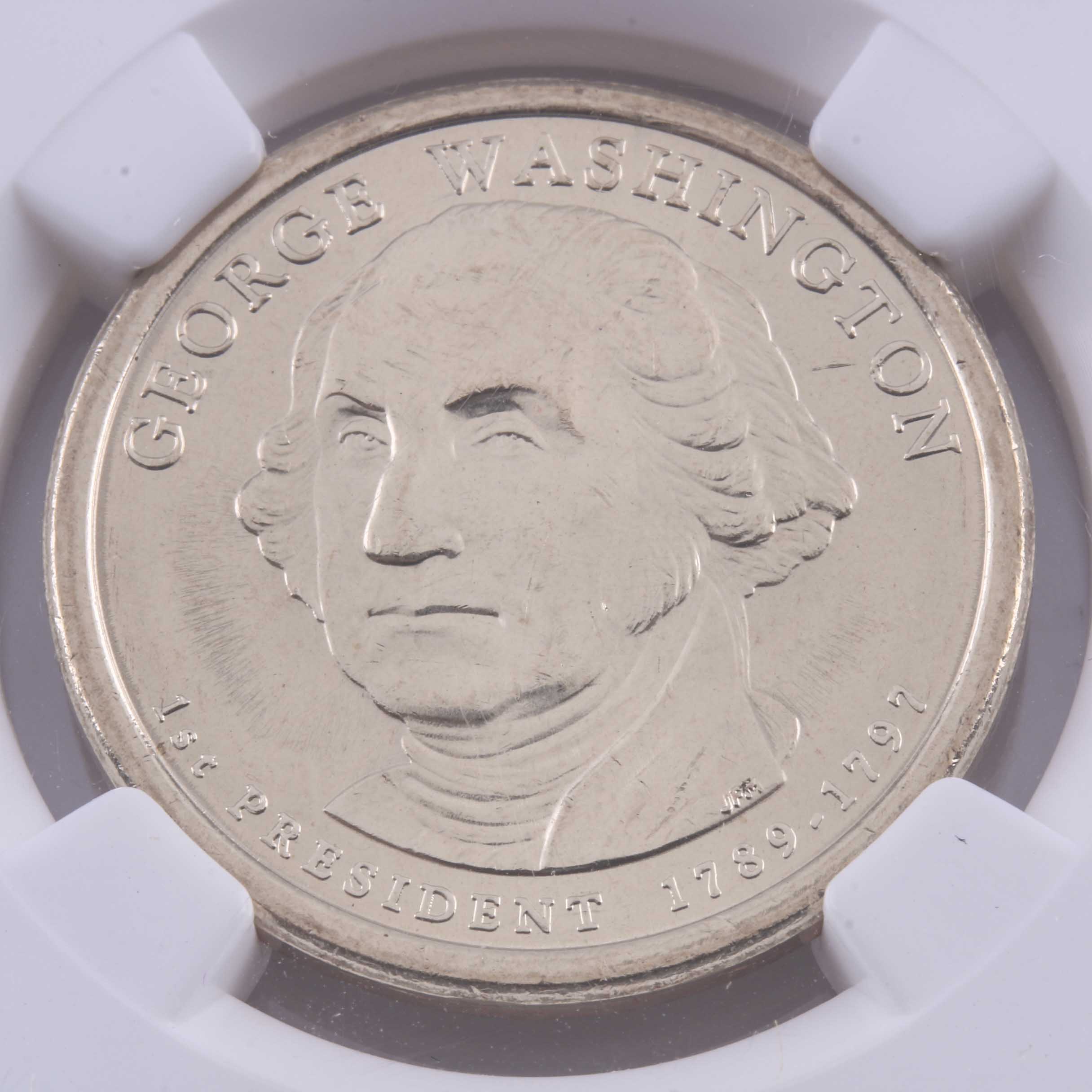 Ten Graded Presidential One Dollar Coins