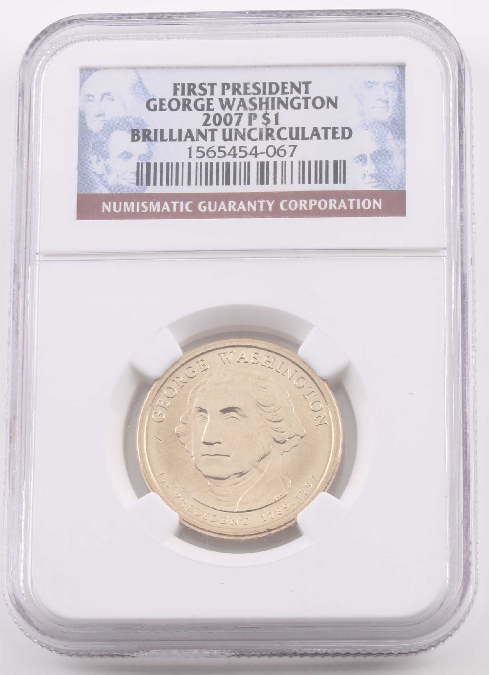 Ten Graded Presidential One Dollar Coins