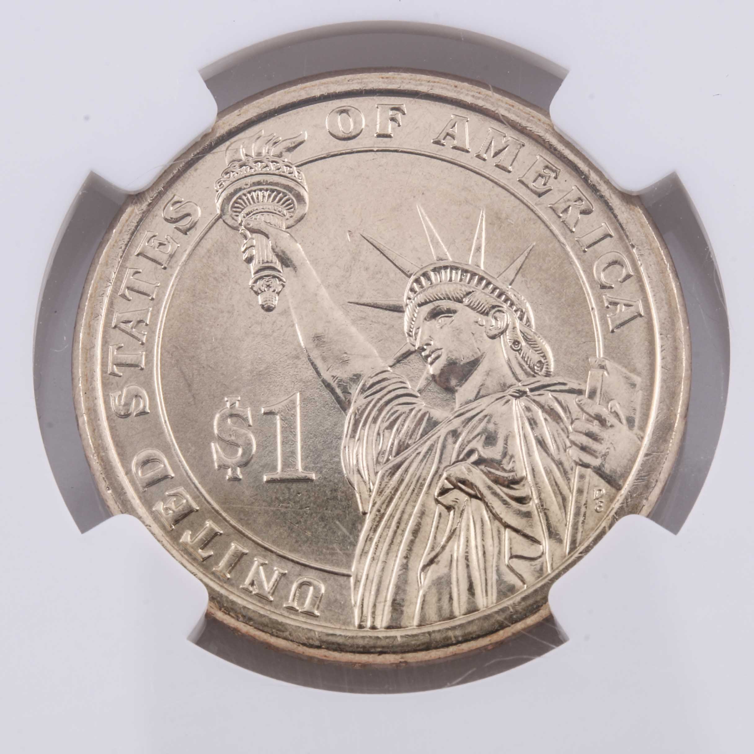 Ten Graded Presidential One Dollar Coins