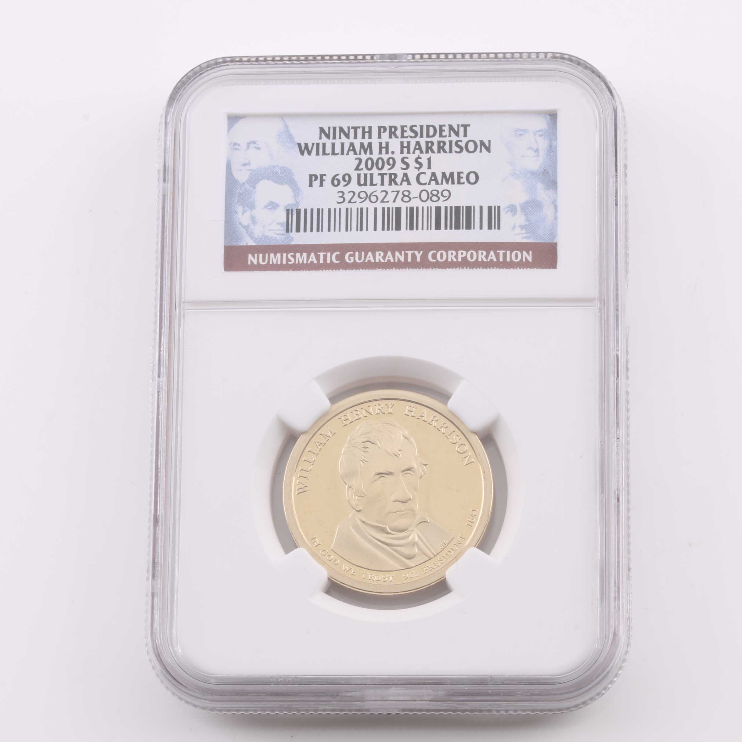 Ten Graded Presidential One Dollar Coins