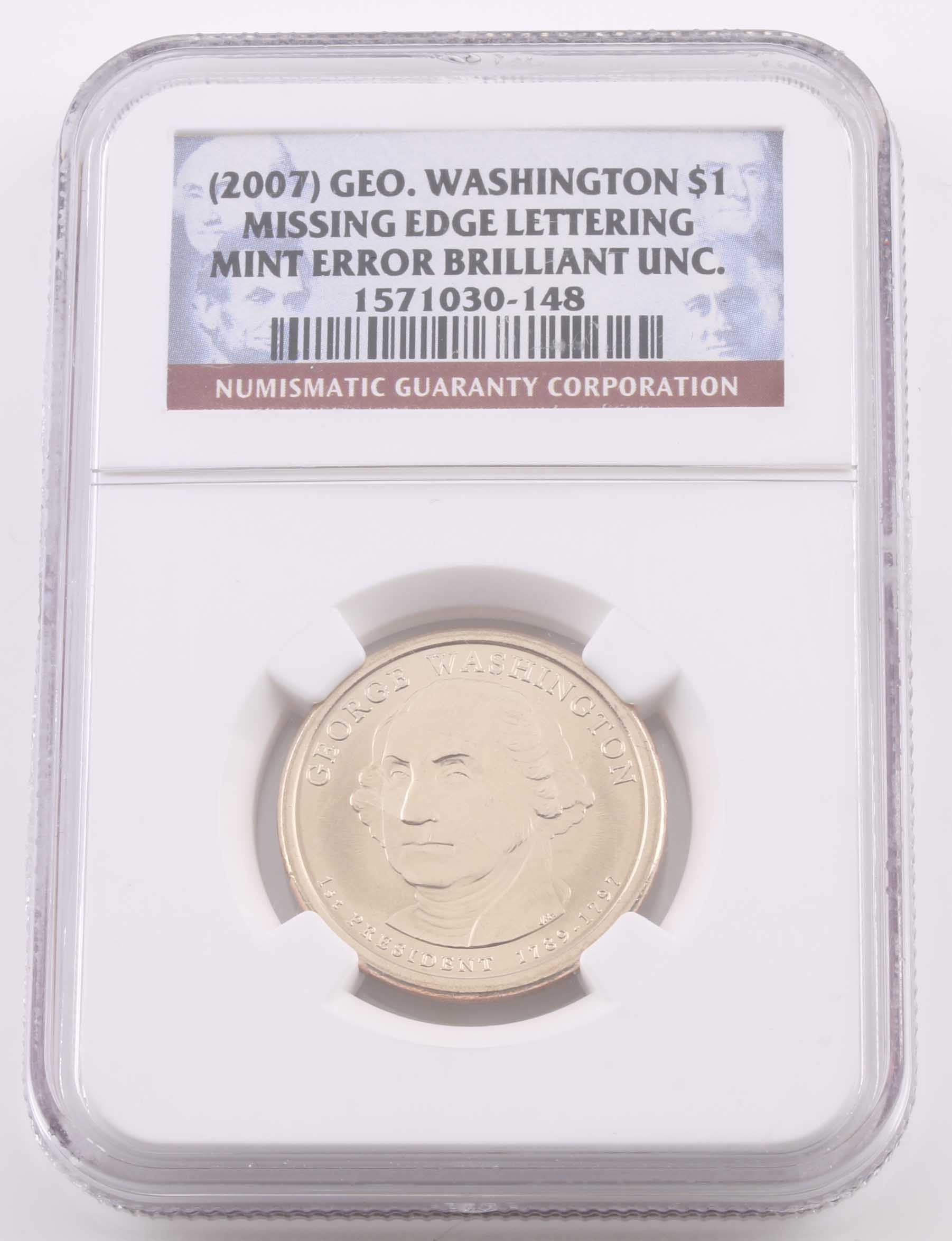 Ten Graded Presidential One Dollar Coins