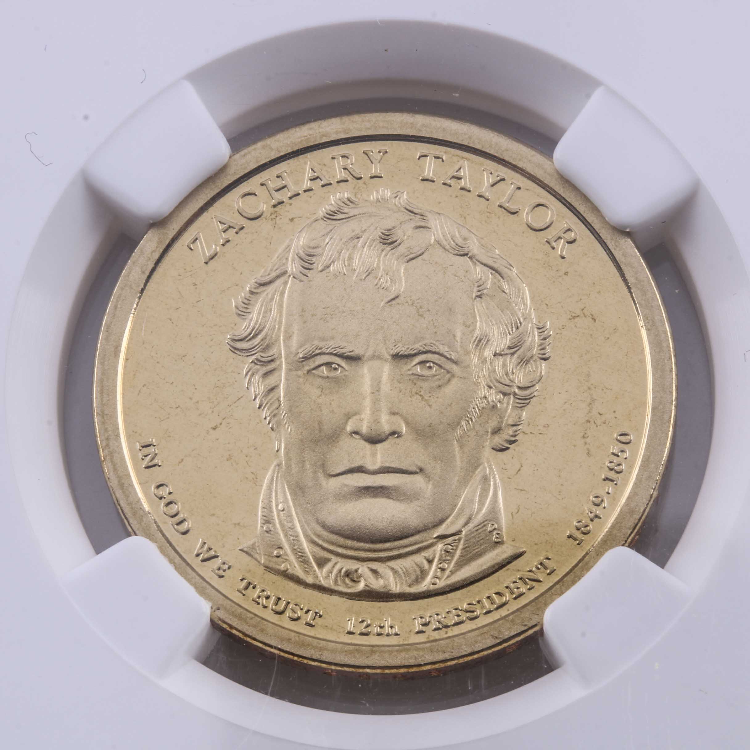 Ten Graded Presidential One Dollar Coins