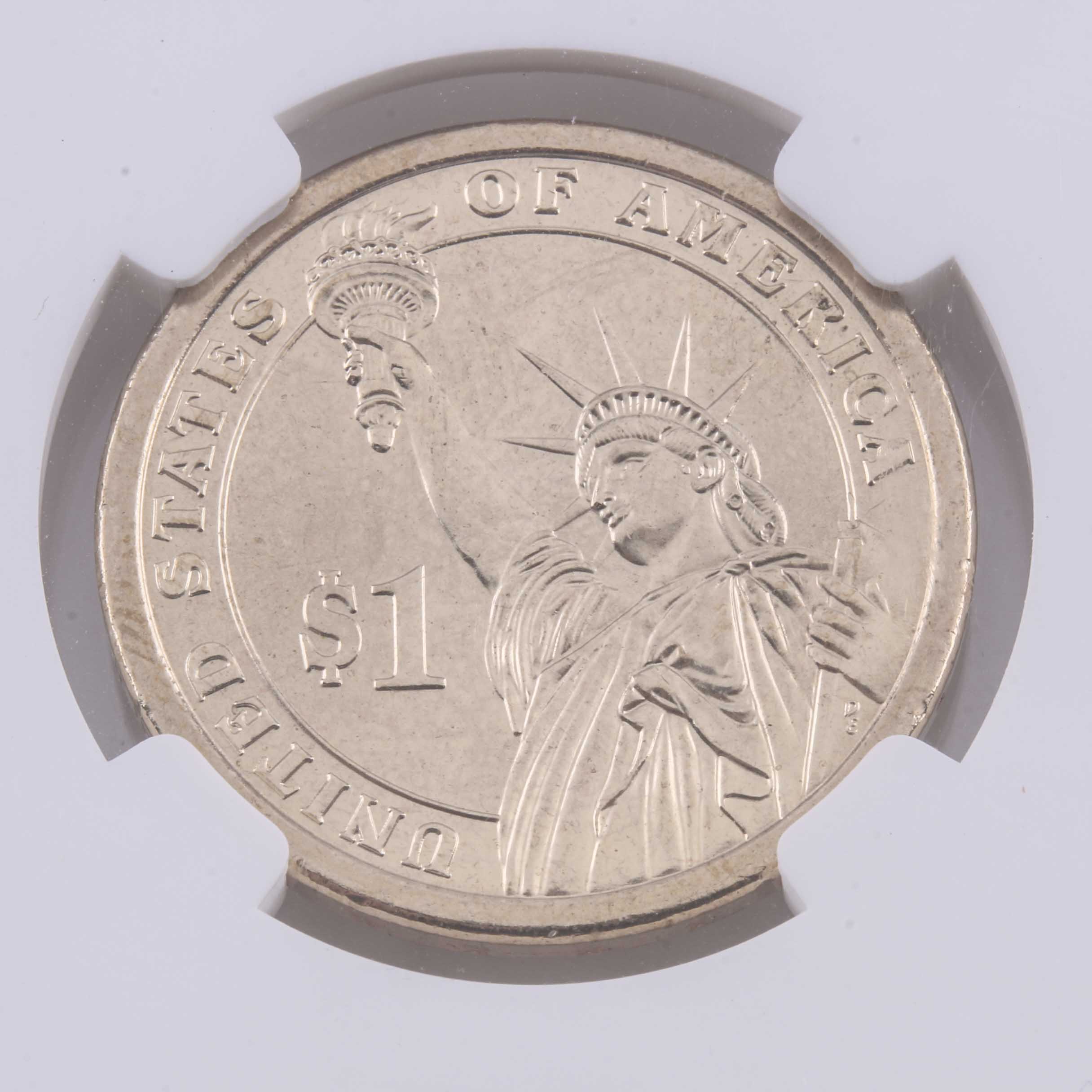 Ten Graded Presidential One Dollar Coins