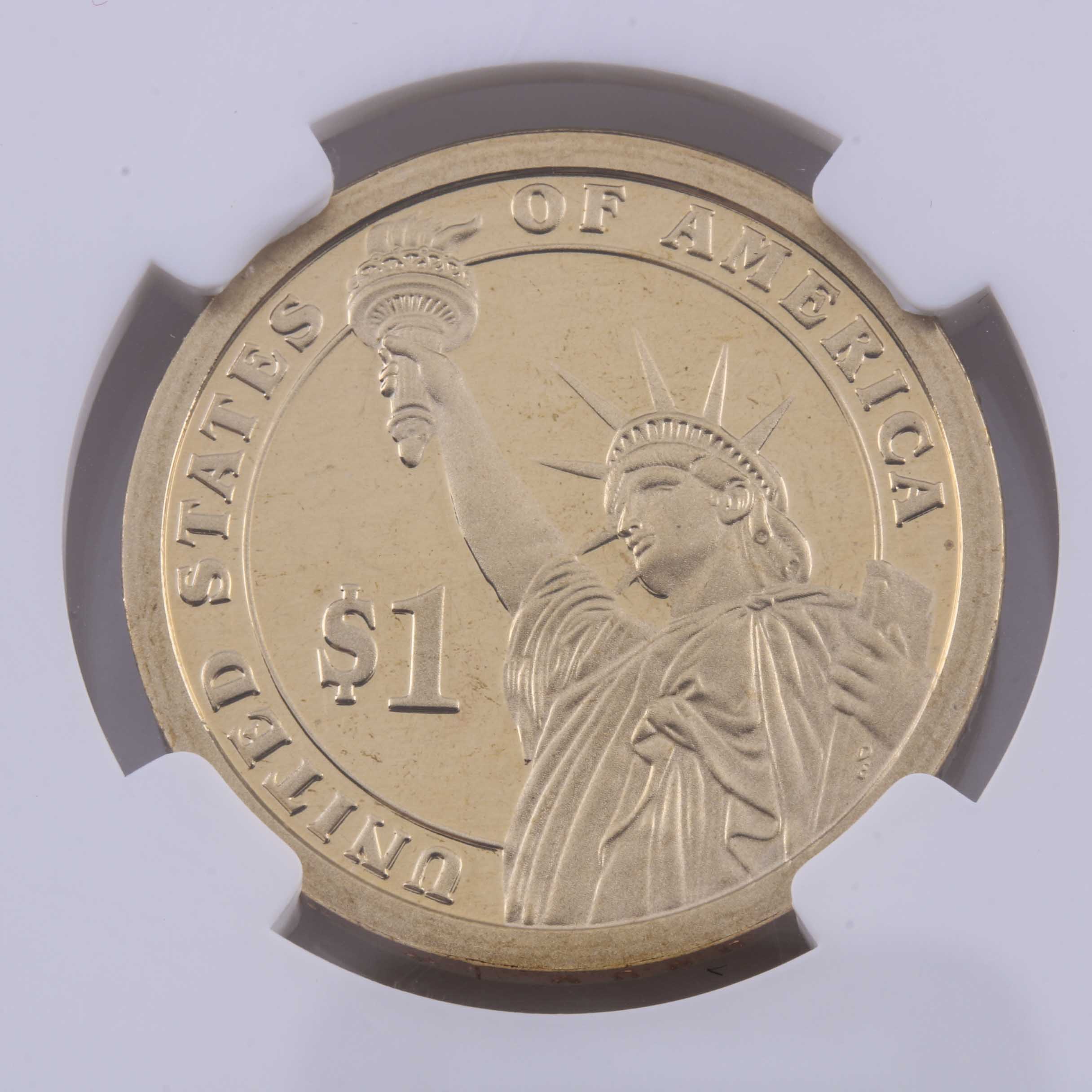 Ten Graded Presidential One Dollar Coins