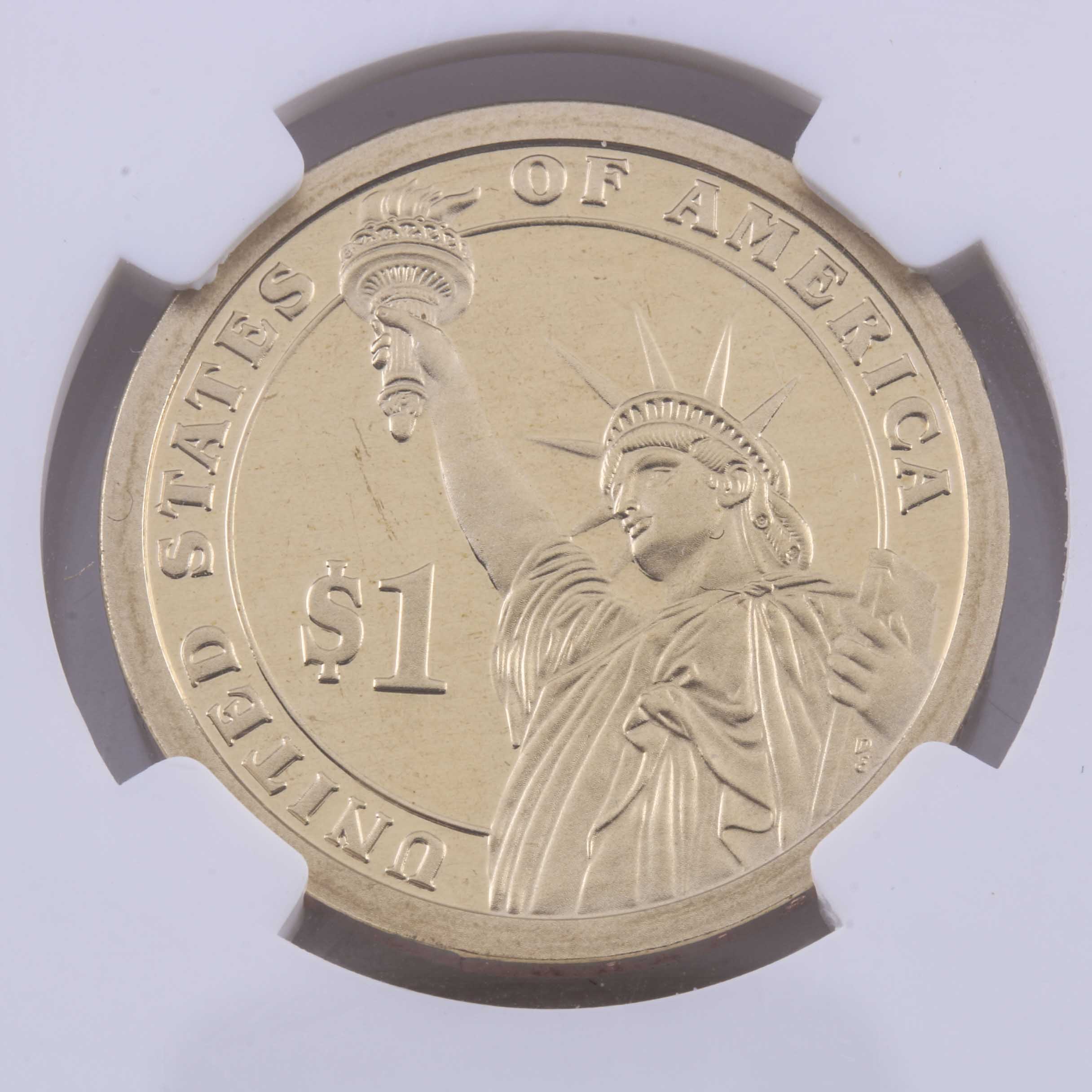 Ten Graded Presidential One Dollar Coins