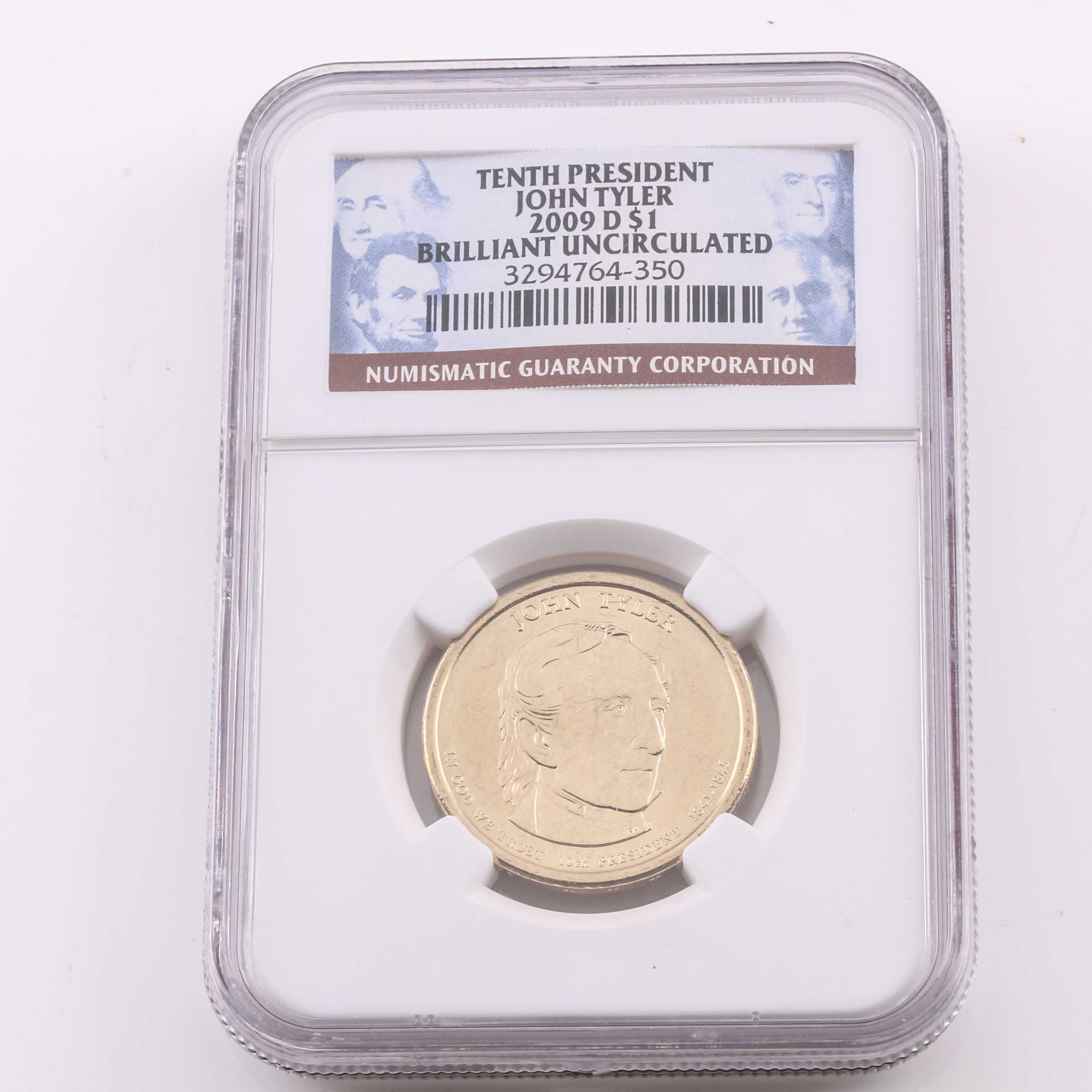 Ten Graded Presidential One Dollar Coins