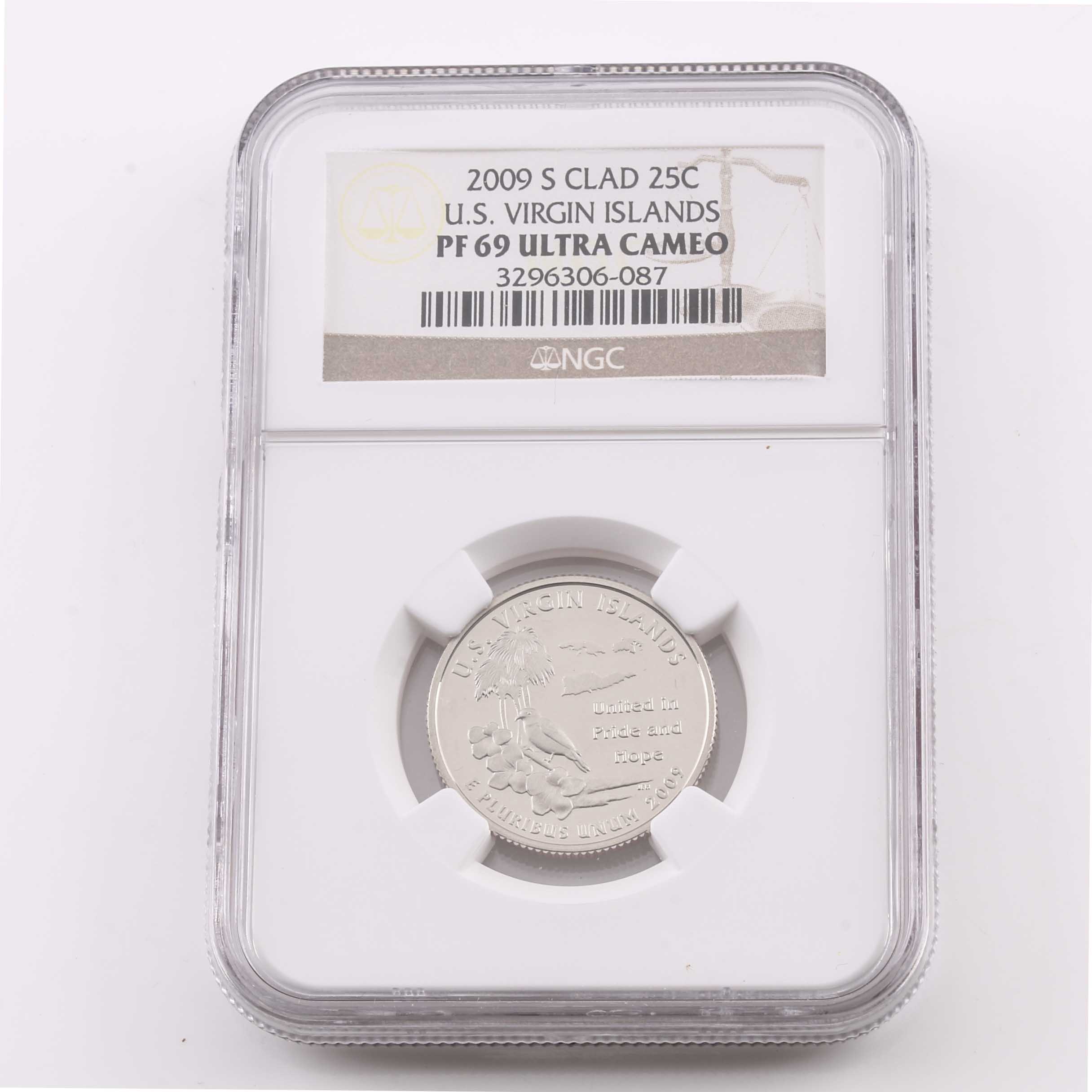 Seven Graded U.S. Statehood Proof Quarters