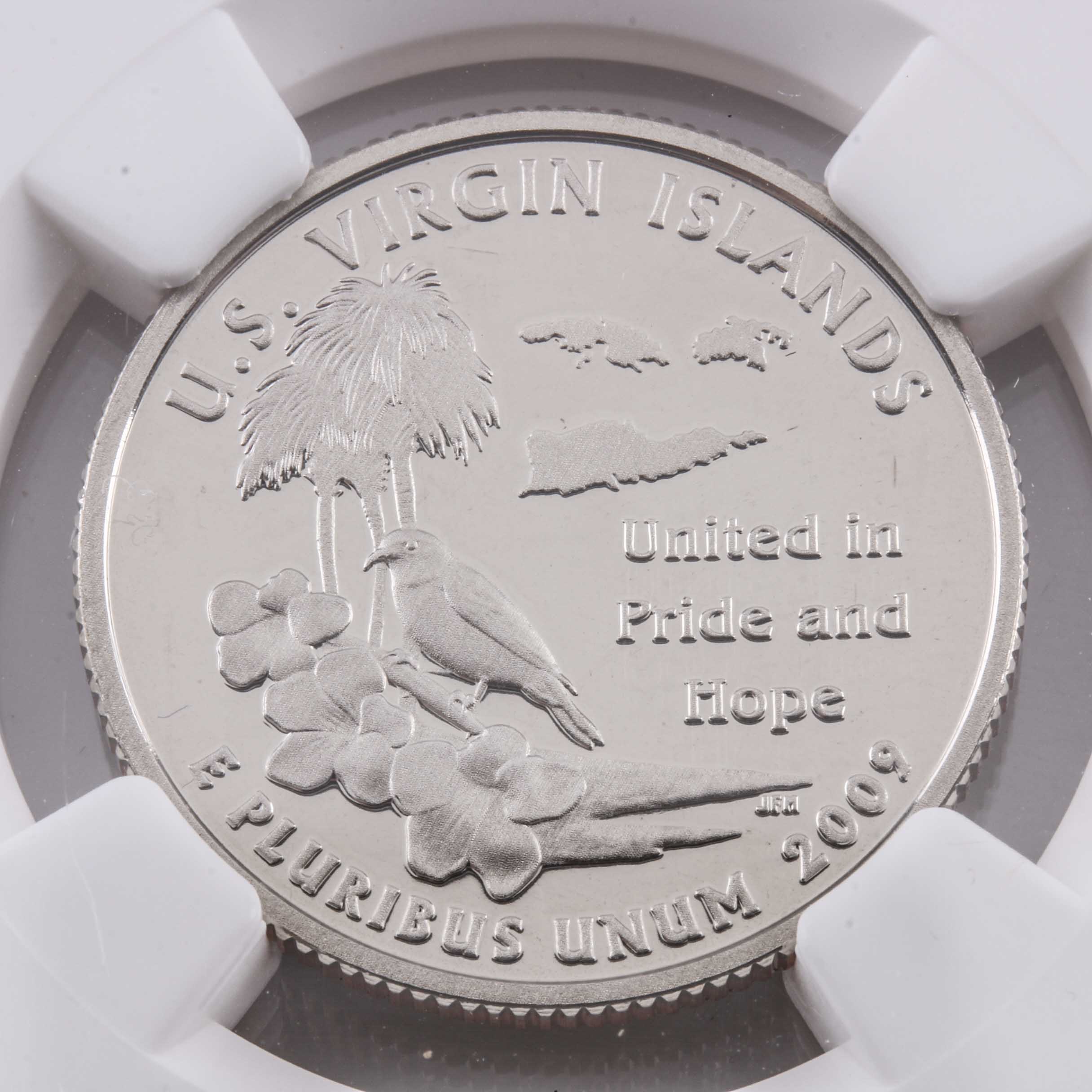 Seven Graded U.S. Statehood Proof Quarters