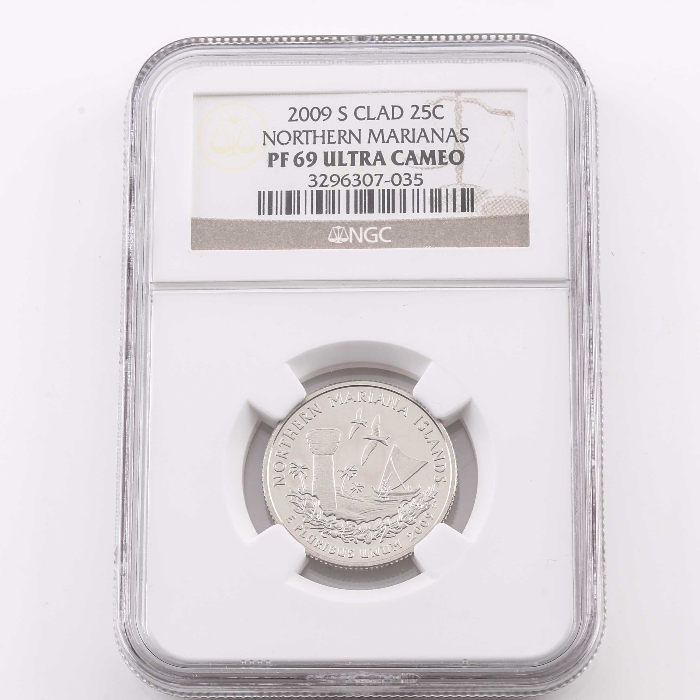 Seven Graded U.S. Statehood Proof Quarters