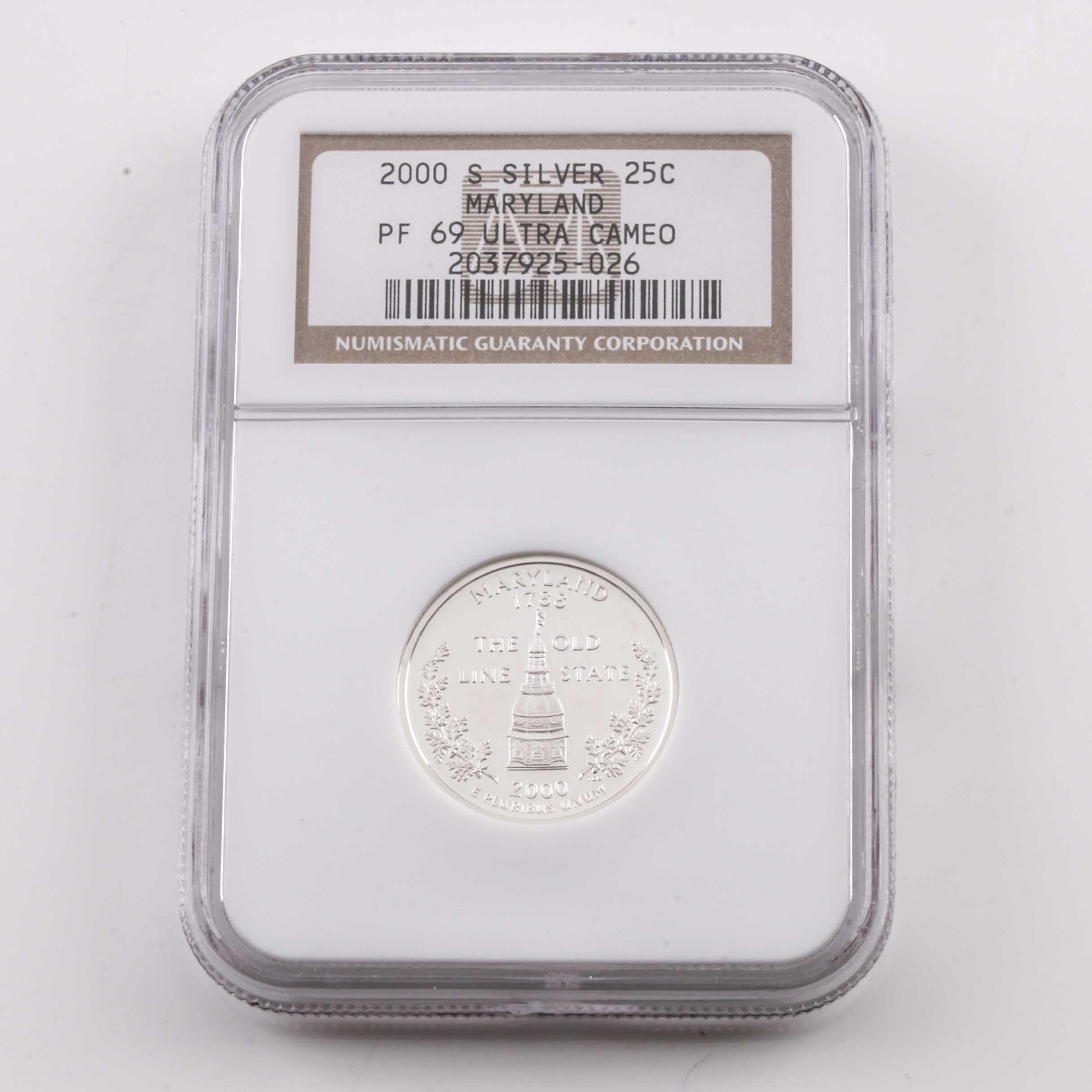 Eight Graded U.S. Quarters