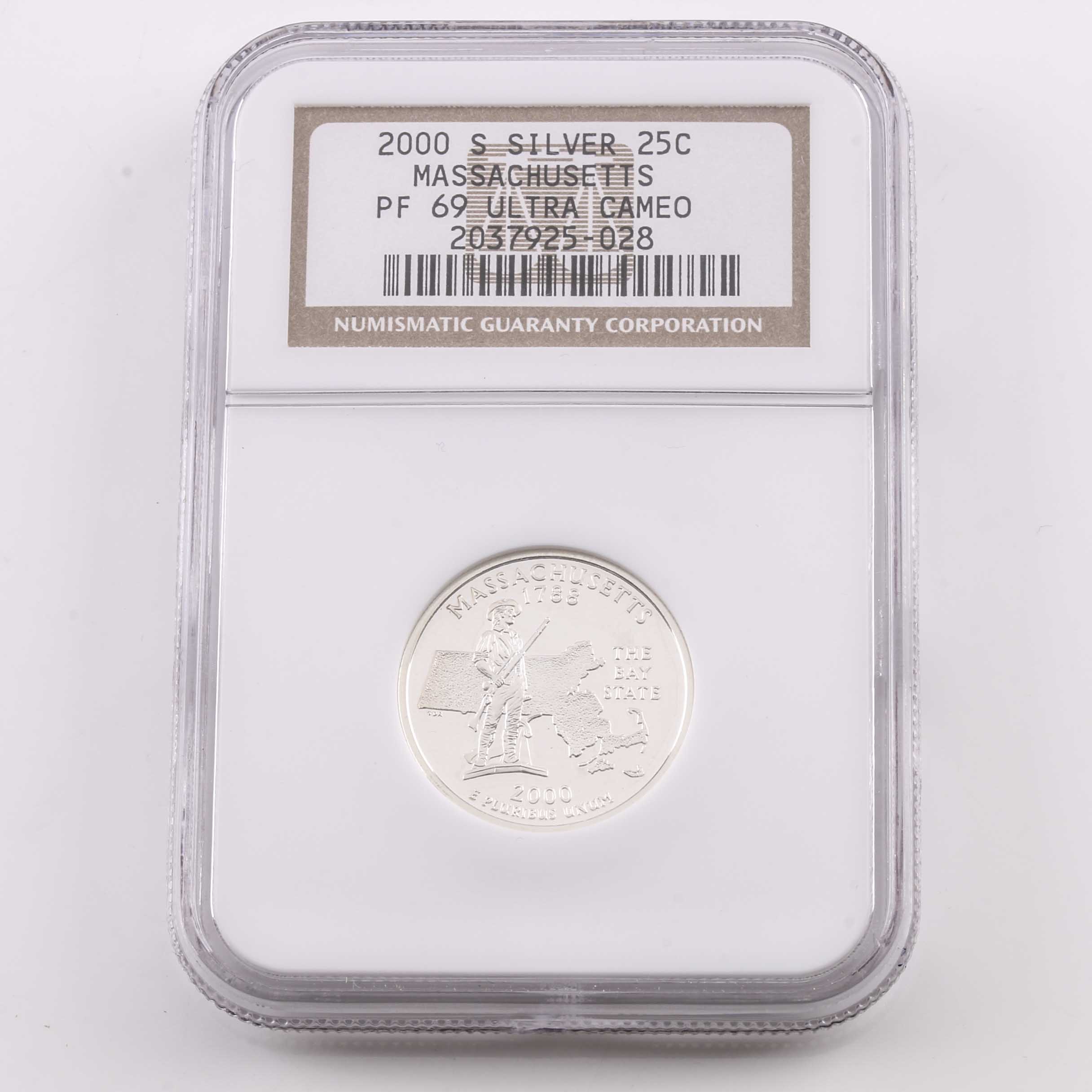 Eight Graded U.S. Quarters