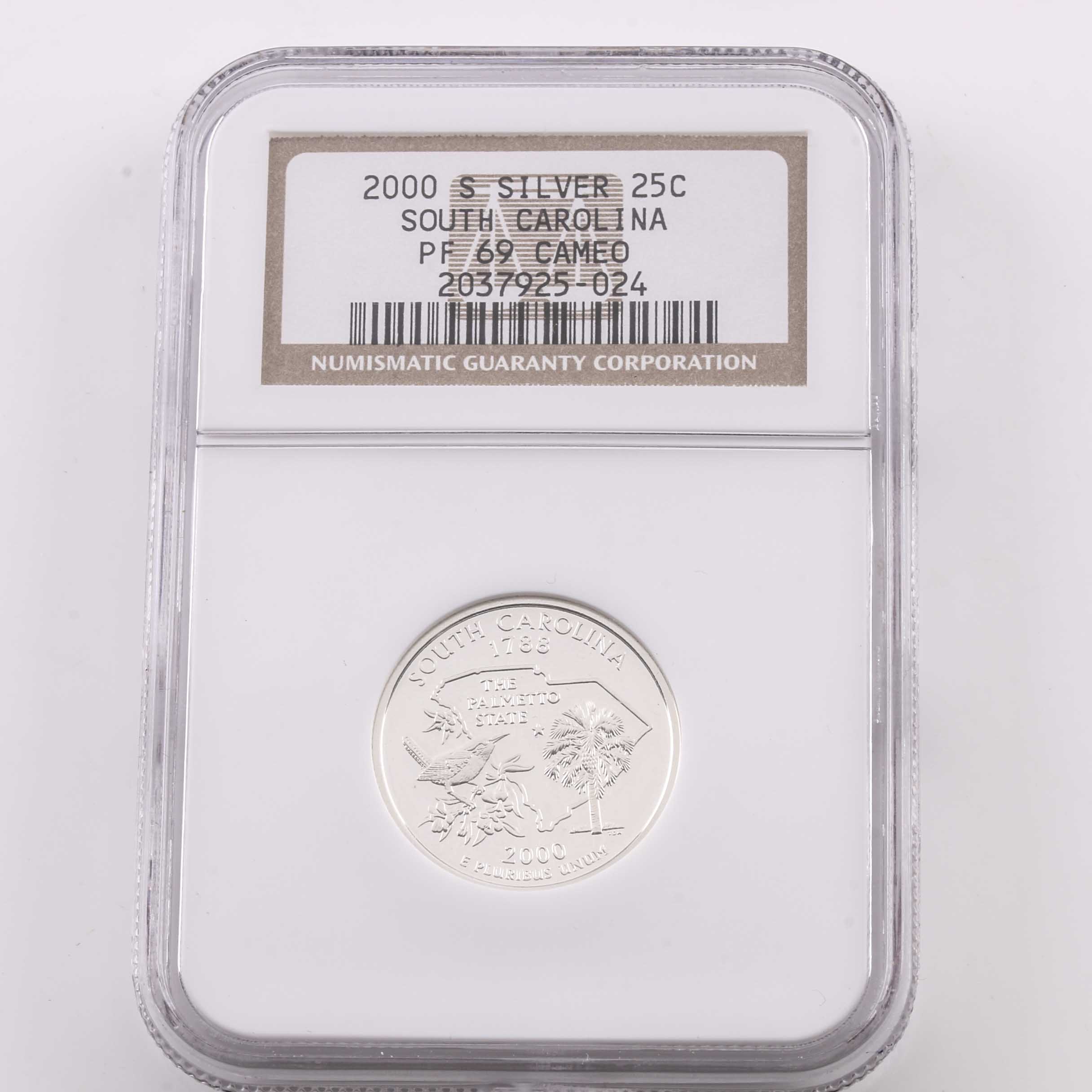 Eight Graded U.S. Quarters