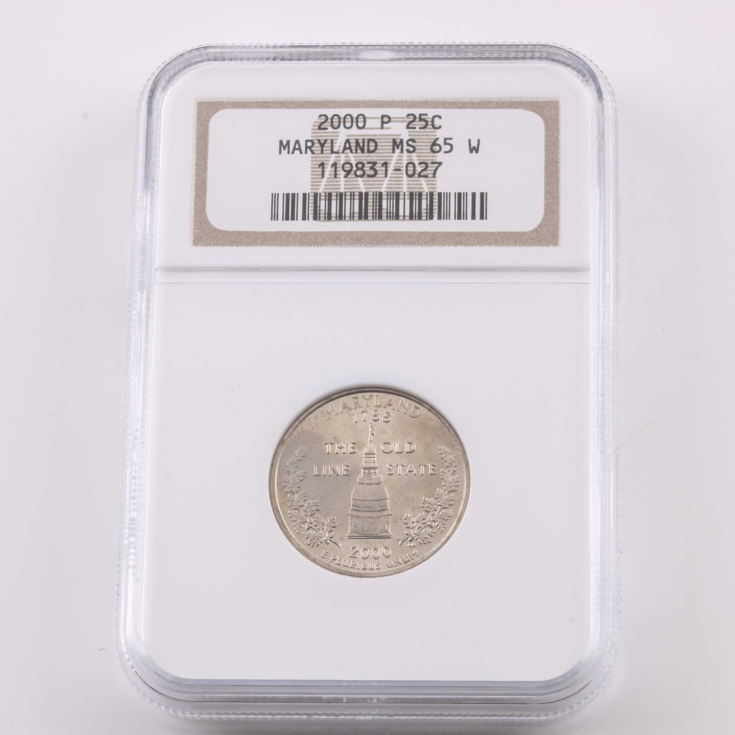 Eight Graded U.S. Quarters