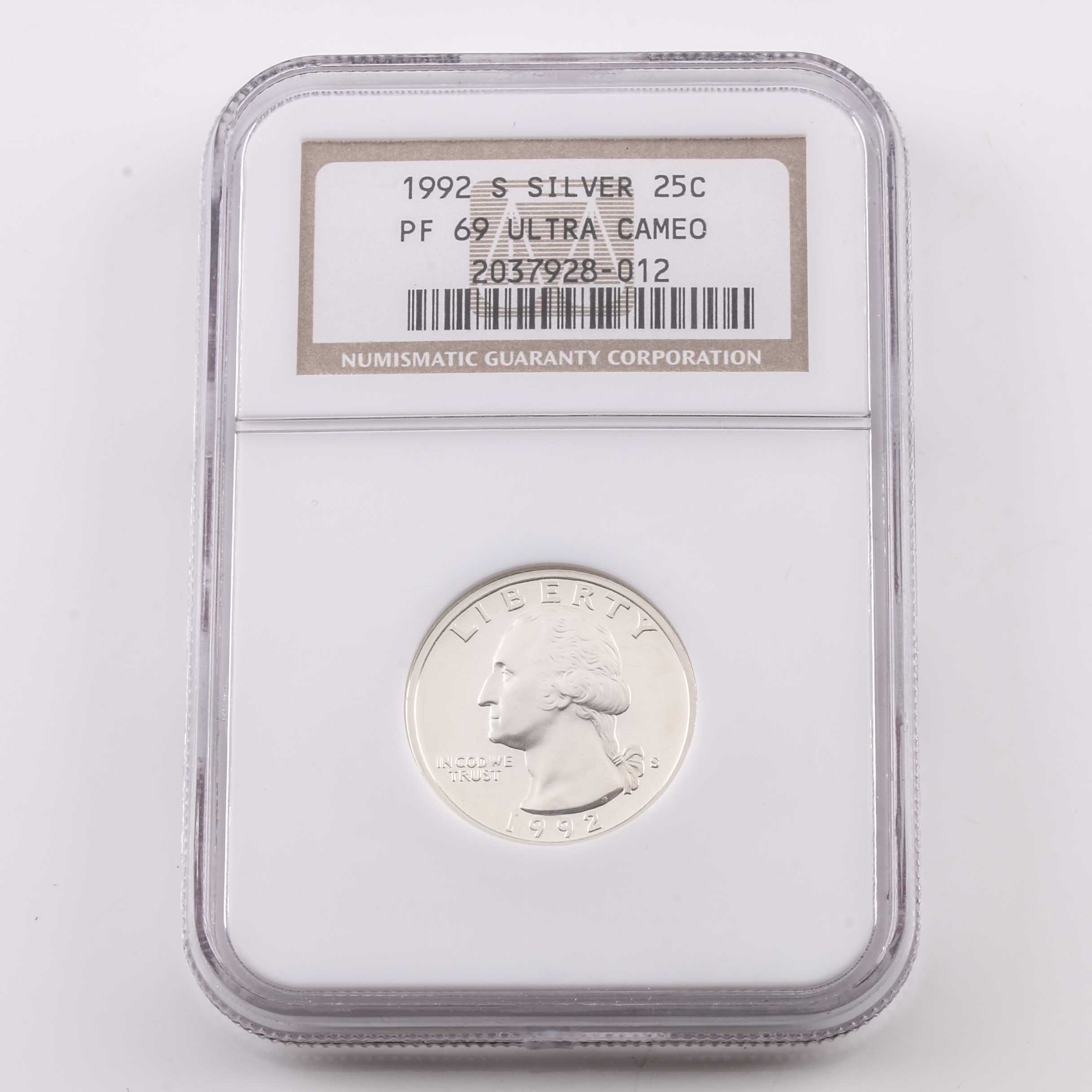 Eight Graded U.S. Quarters