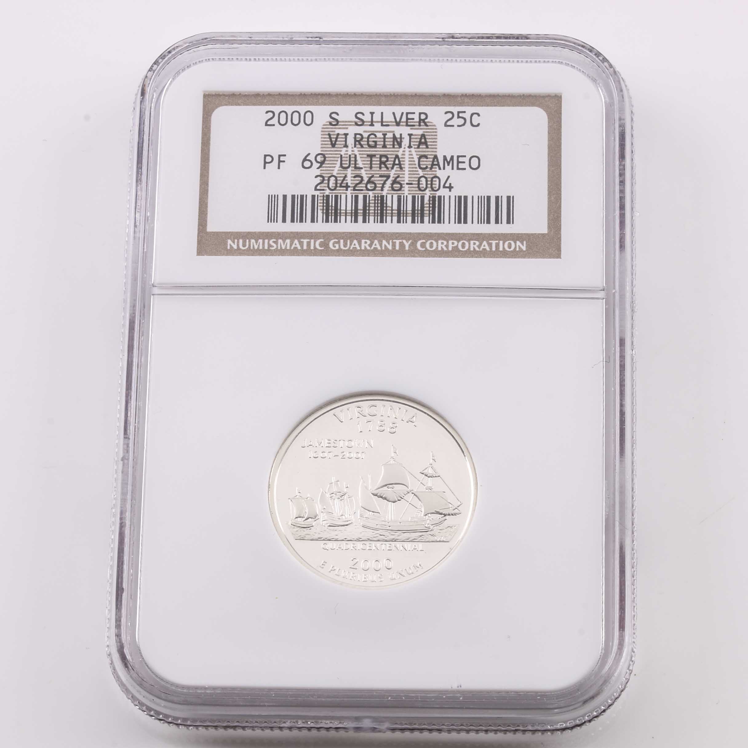 Eight Graded U.S. Quarters
