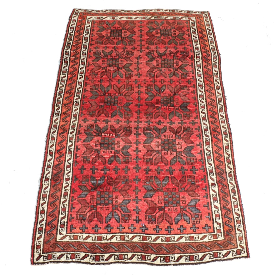 Hand-Knotted Caucasian Area Rug