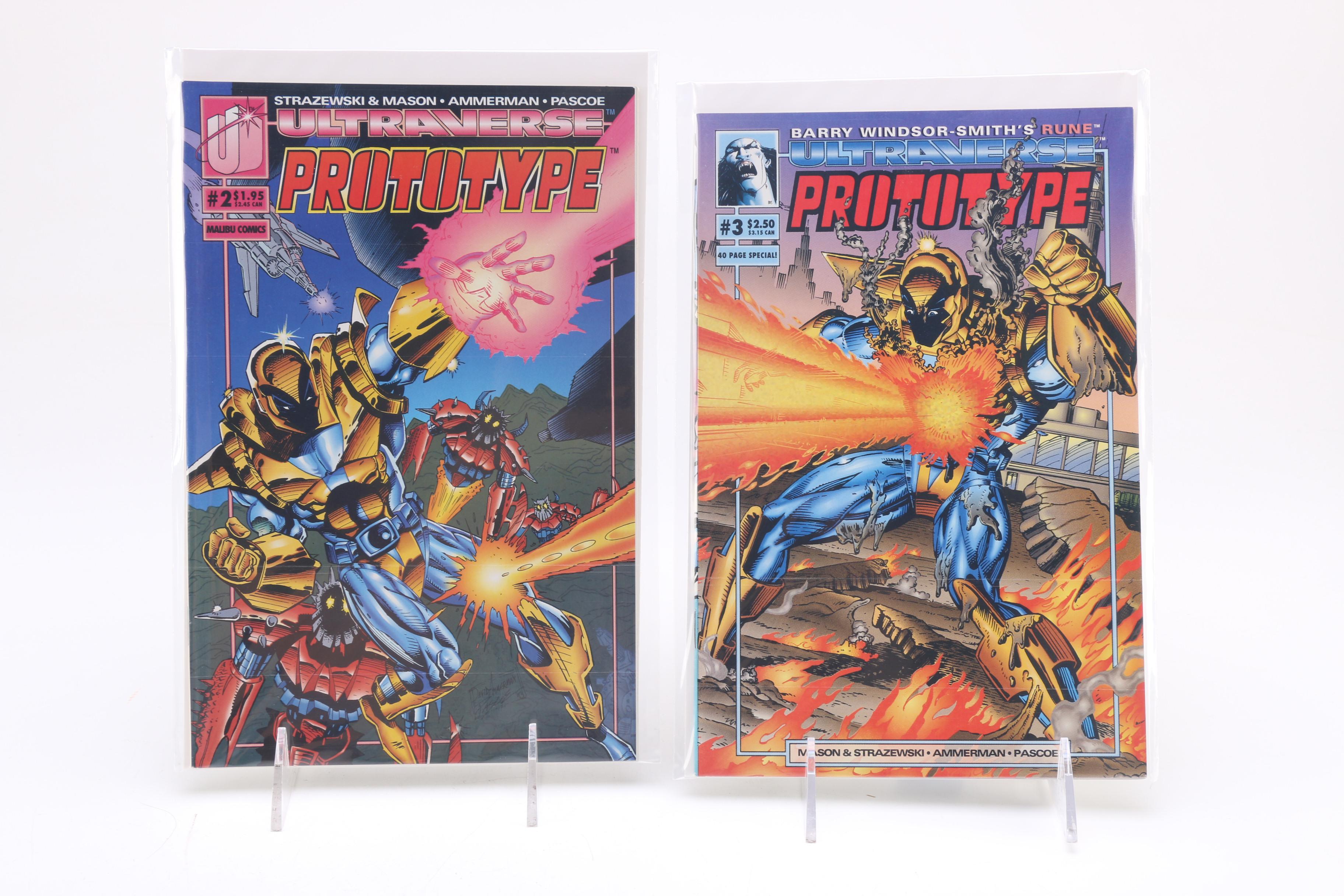 Modern Age Malibu Ultraverse Comics Including "Prototype" and "Solitaire"