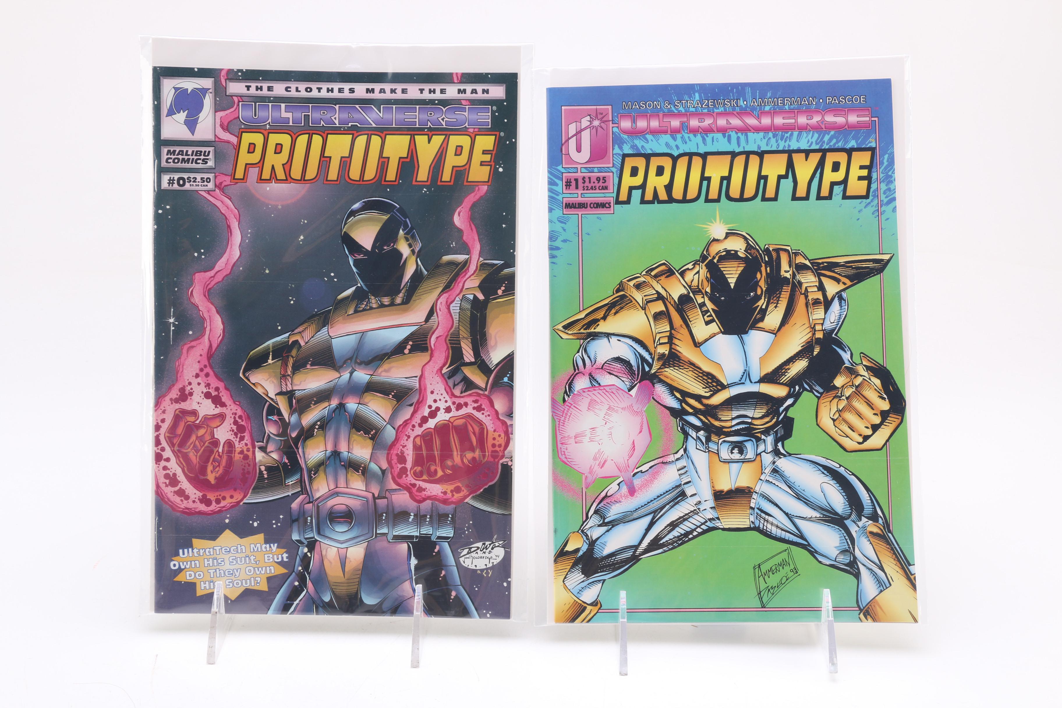 Modern Age Malibu Ultraverse Comics Including "Prototype" and "Solitaire"