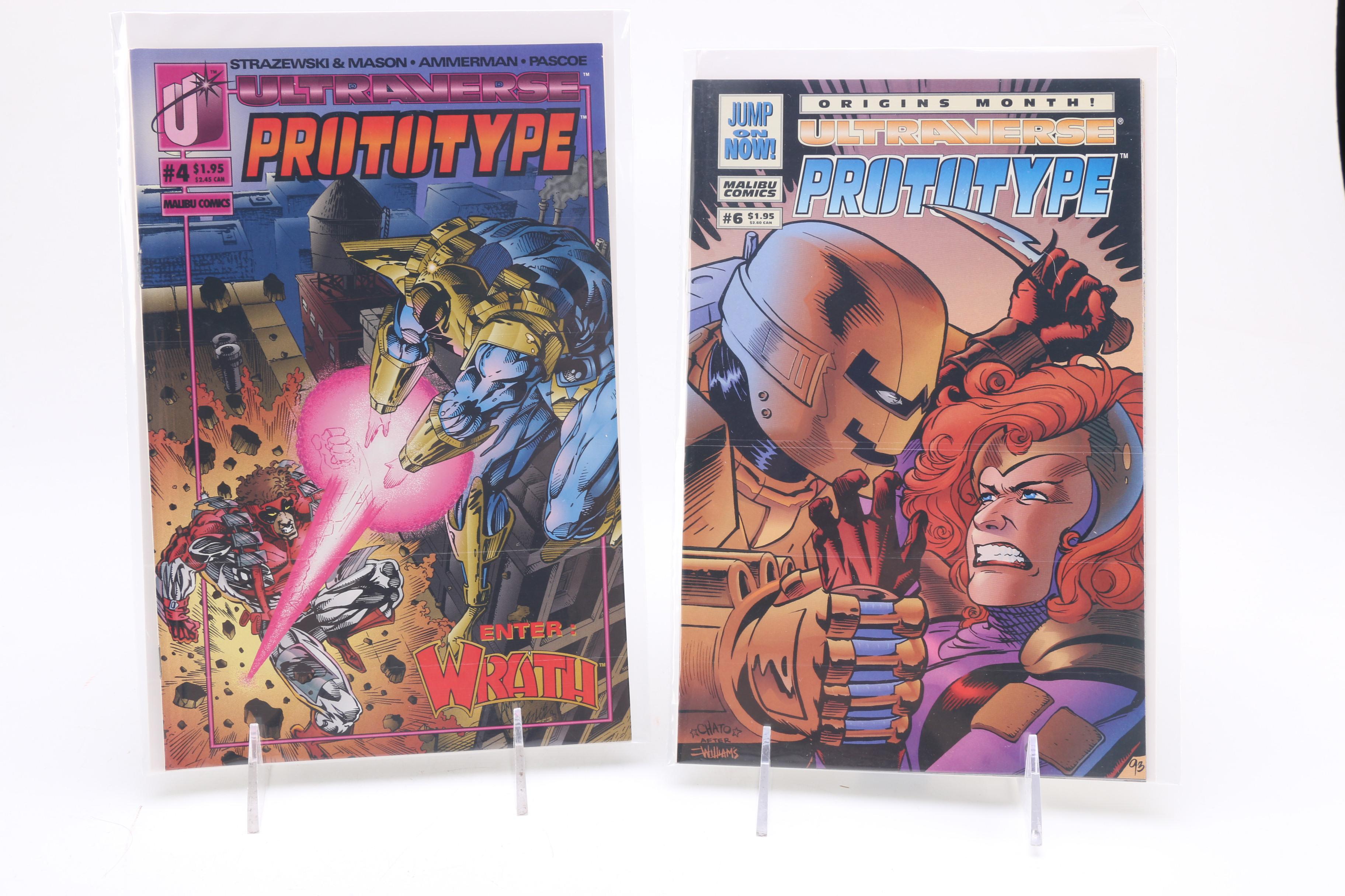 Modern Age Malibu Ultraverse Comics Including "Prototype" and "Solitaire"