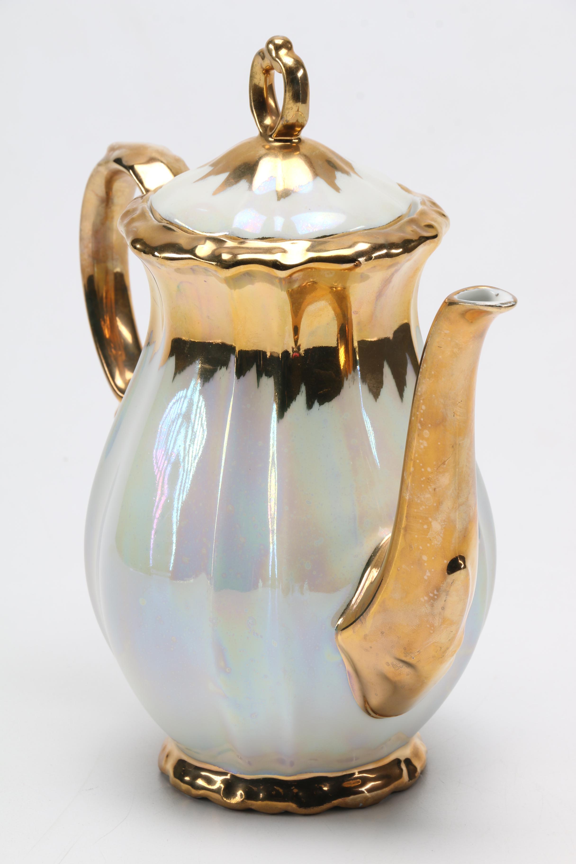 Bareuther Bavarian Luster Coffee Set