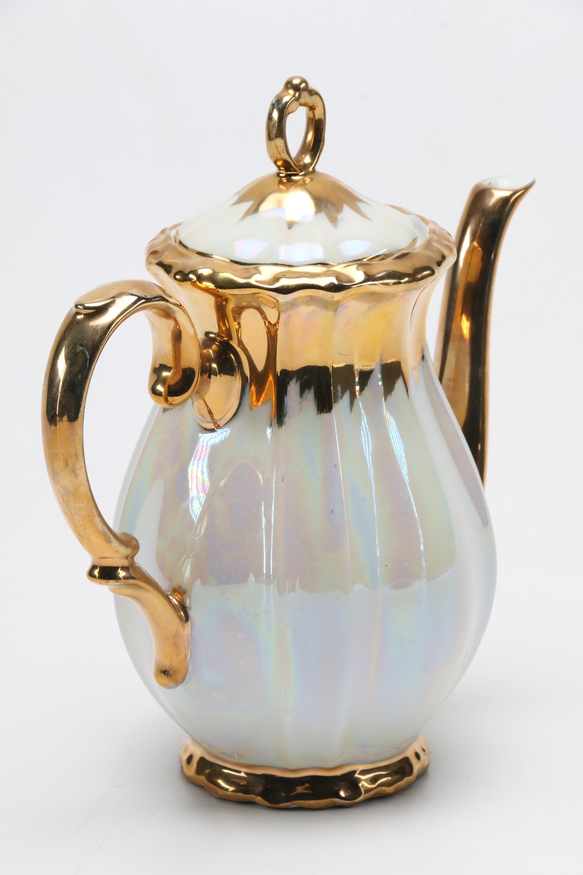 Bareuther Bavarian Luster Coffee Set