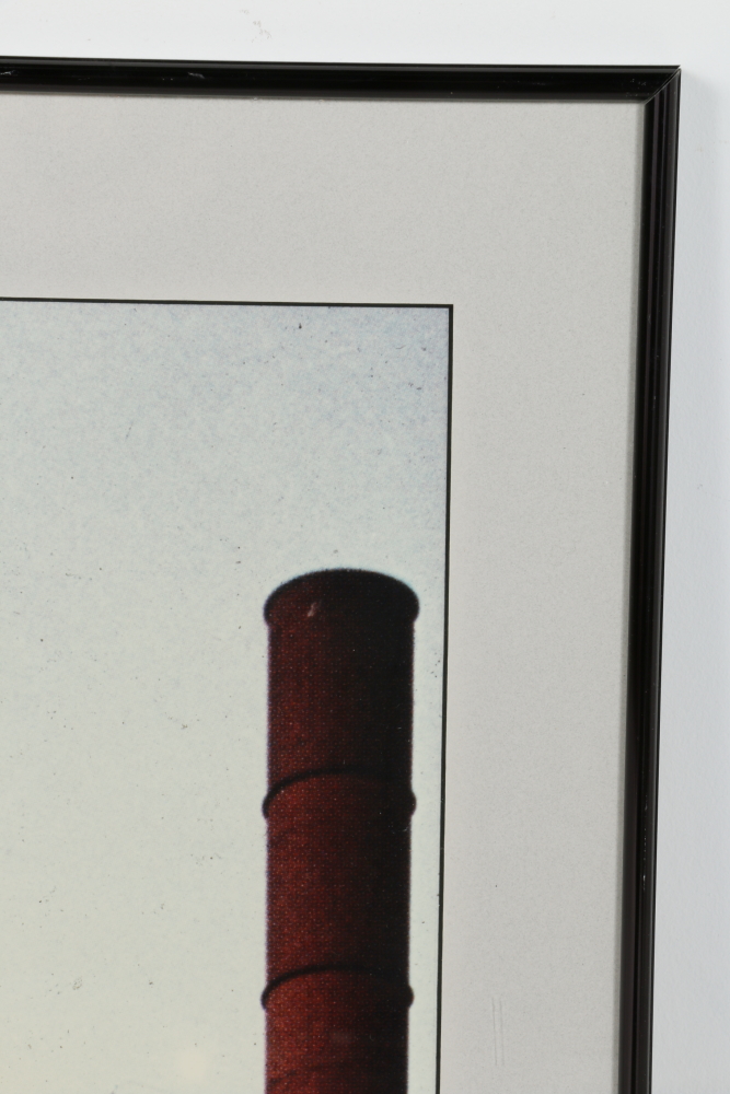 Framed Giclee on Paper of Oil Refinery