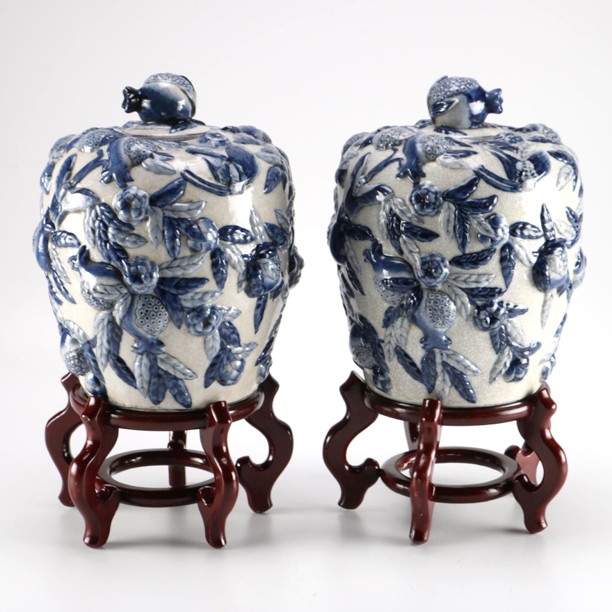 Chinese Decorative Ceramic Ginger Jars