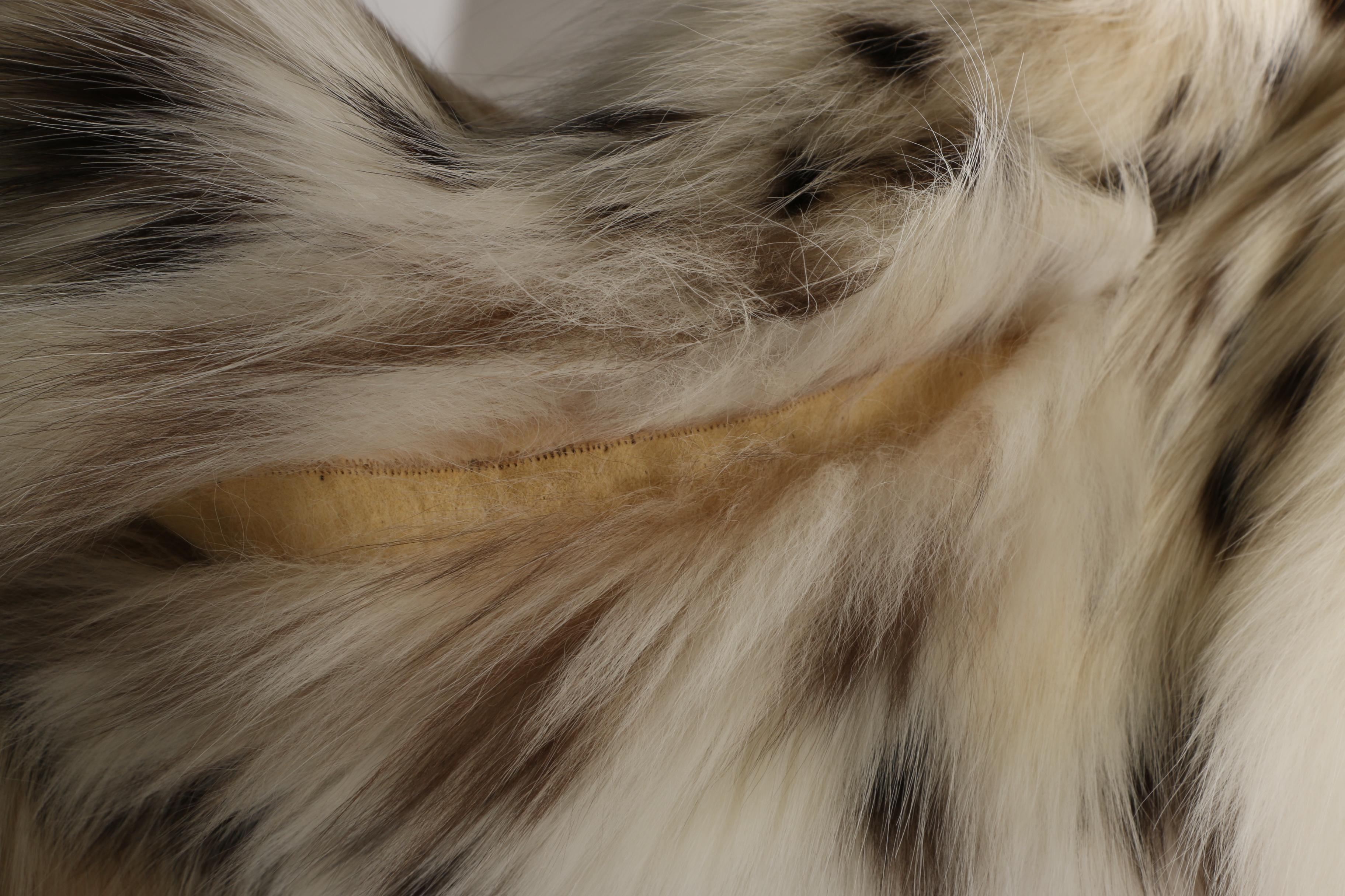 Revillon Full Length Eurasian Lynx Fur Coat