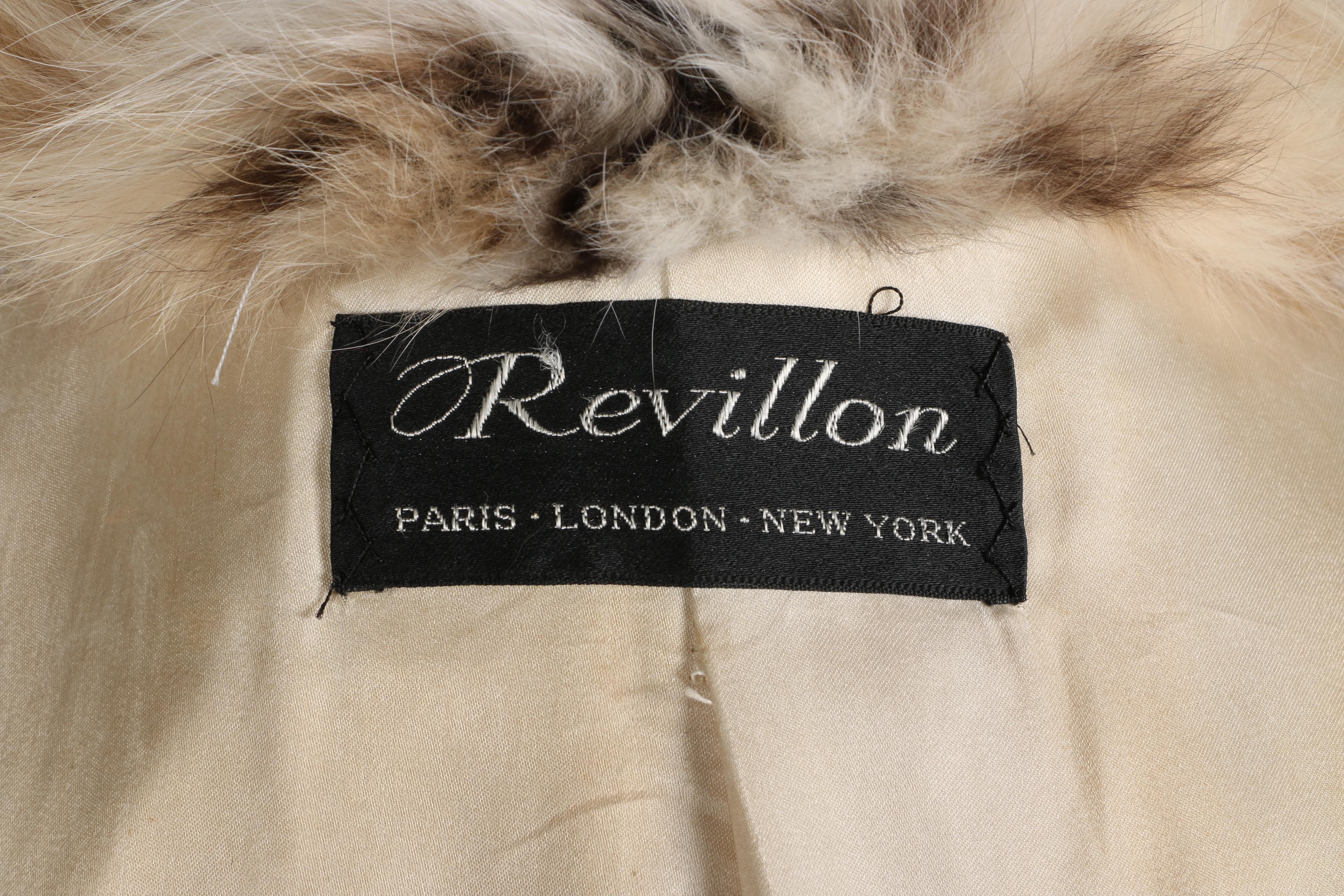 Revillon Full Length Eurasian Lynx Fur Coat