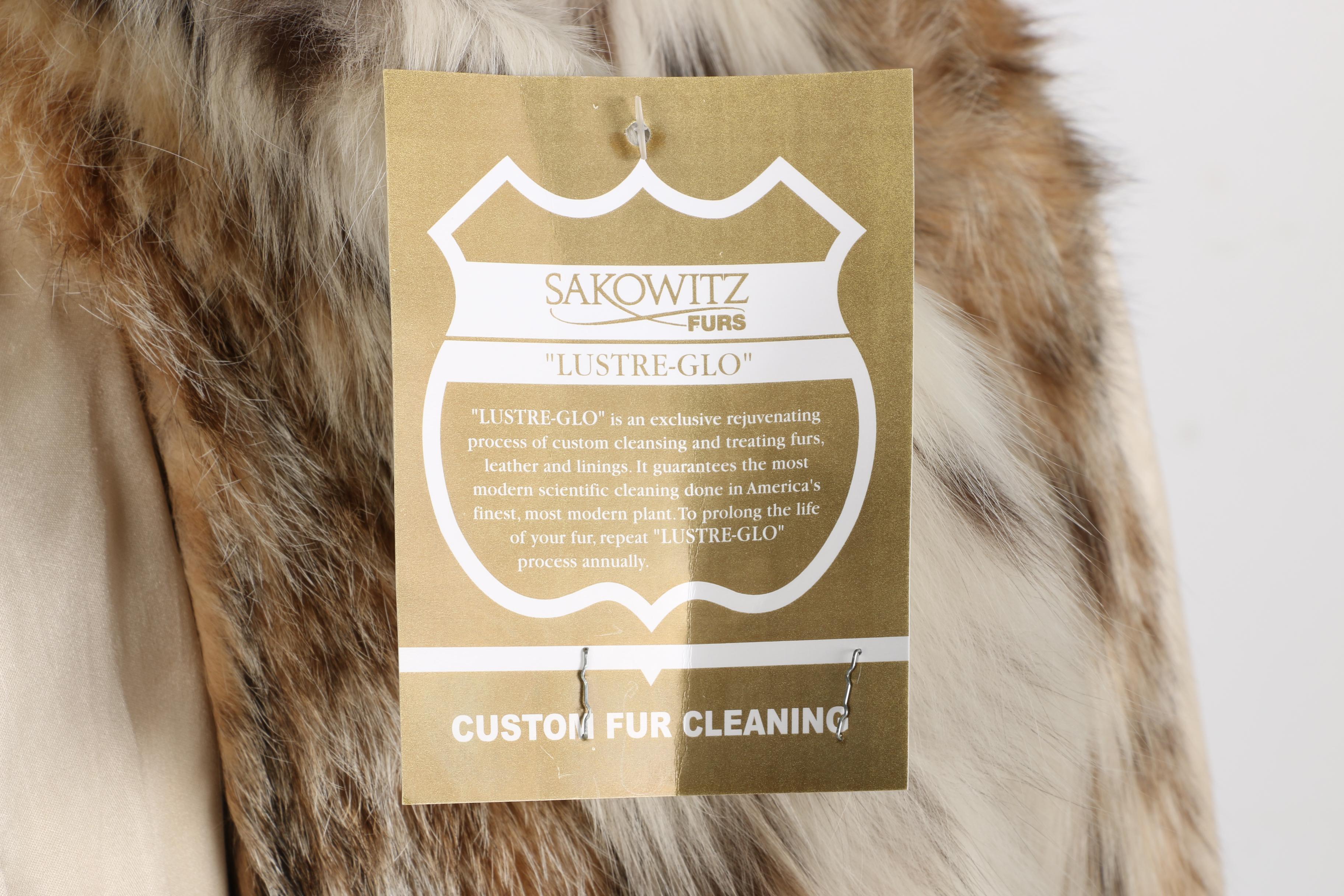 Revillon Full Length Eurasian Lynx Fur Coat