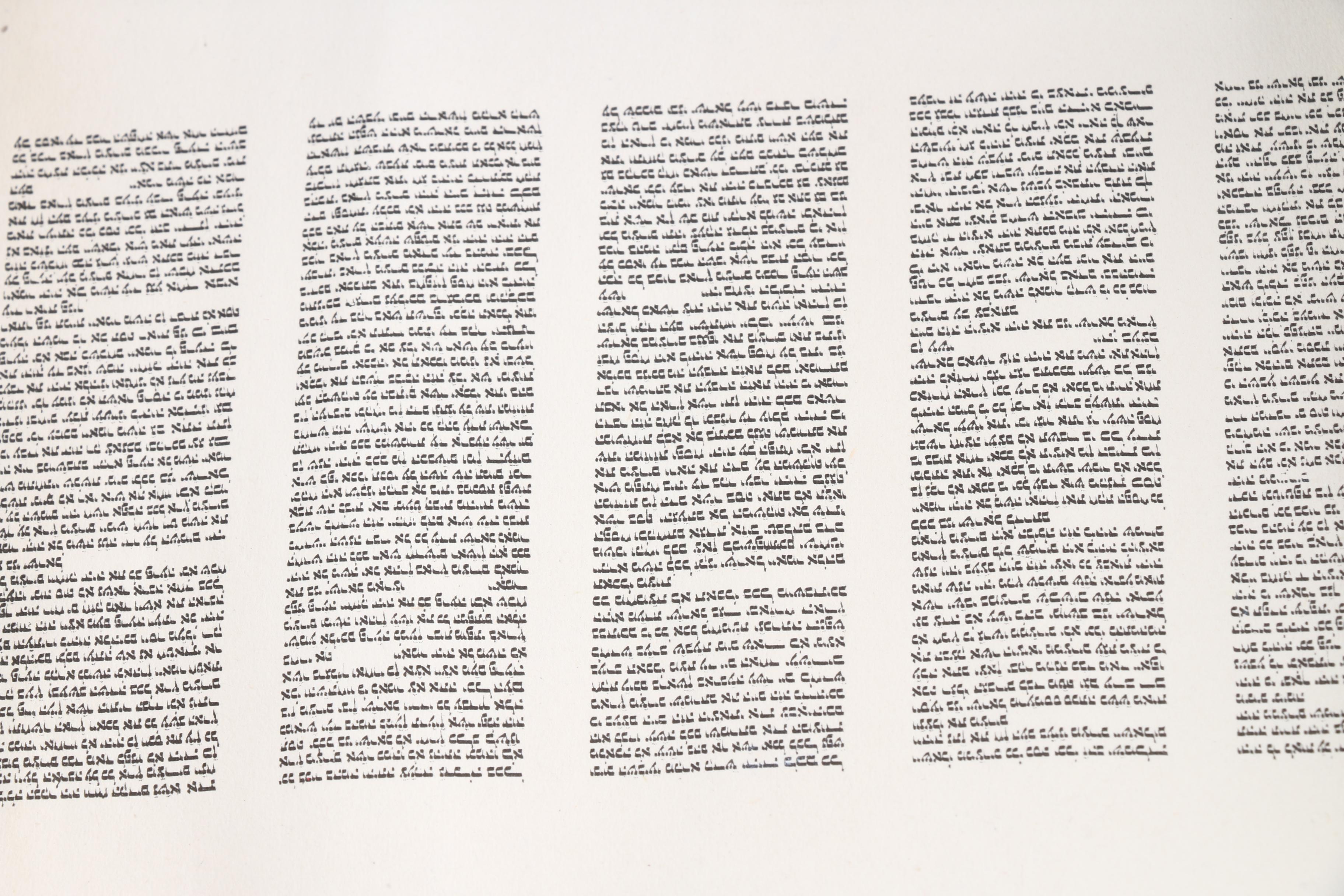 Miniature Torah and Micro Vision Optical Pen