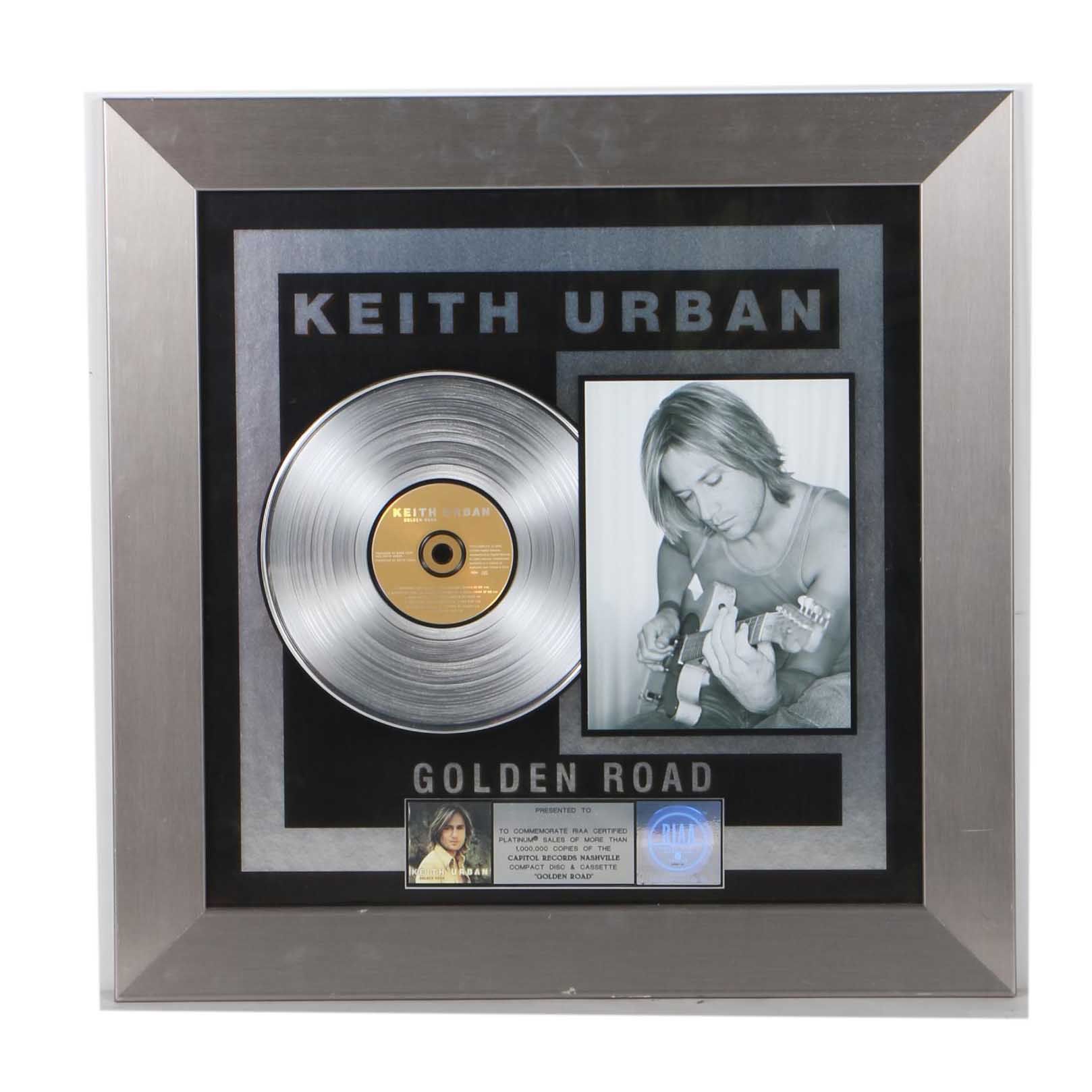 Keith Urban Platinum Record