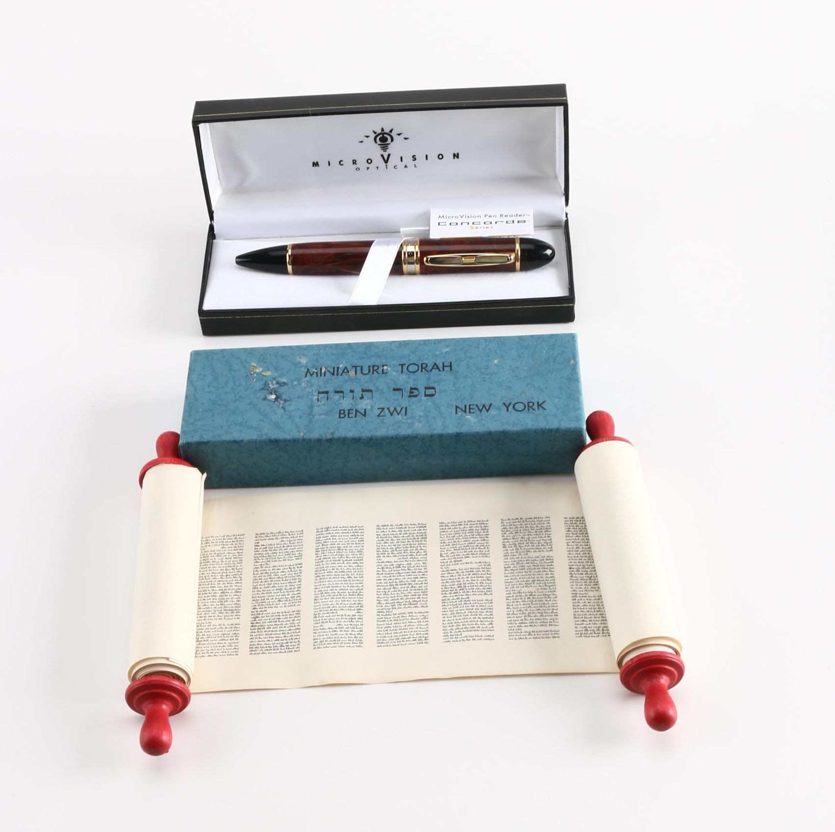 Miniature Torah and Micro Vision Optical Pen
