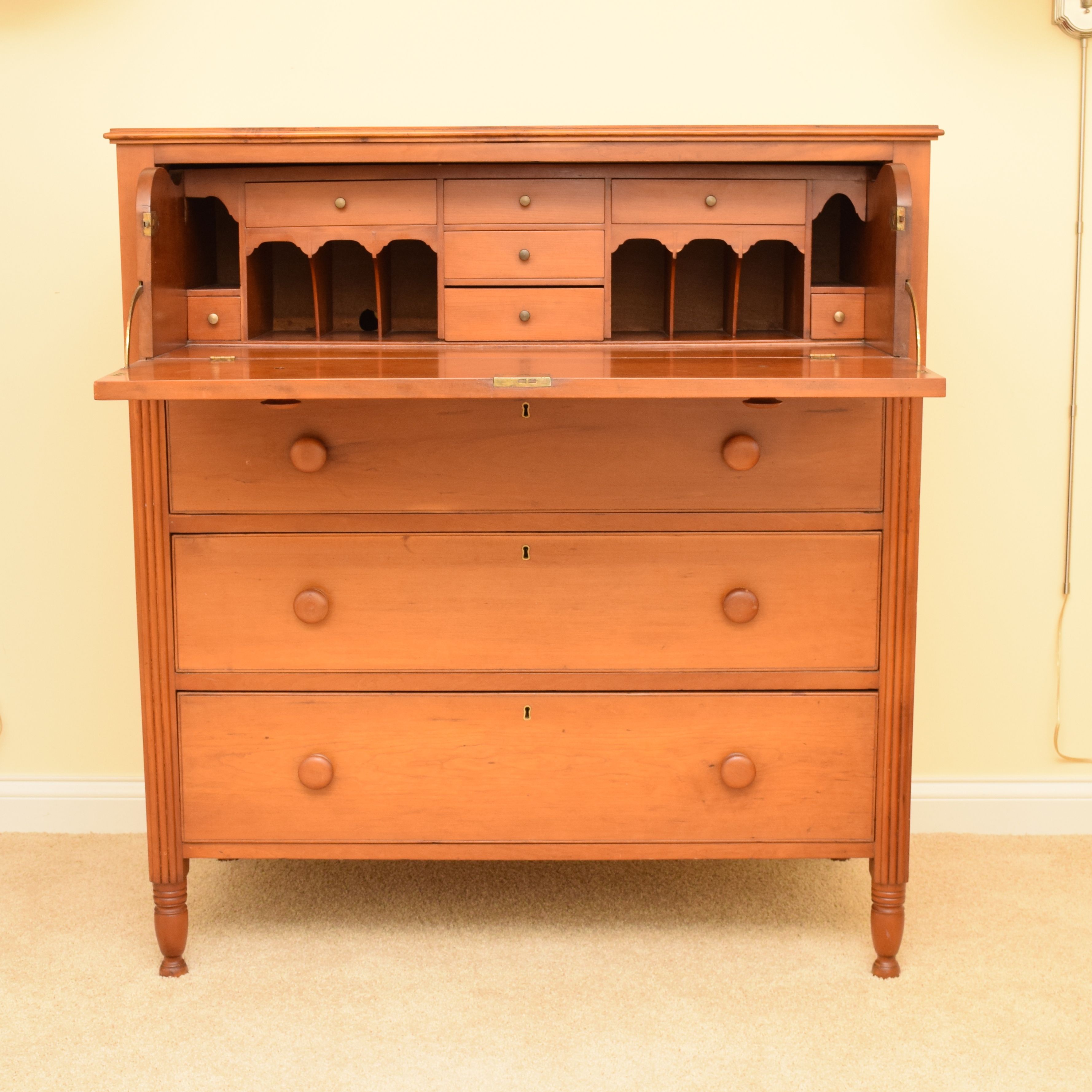 Antique Maple Butler's Desk
