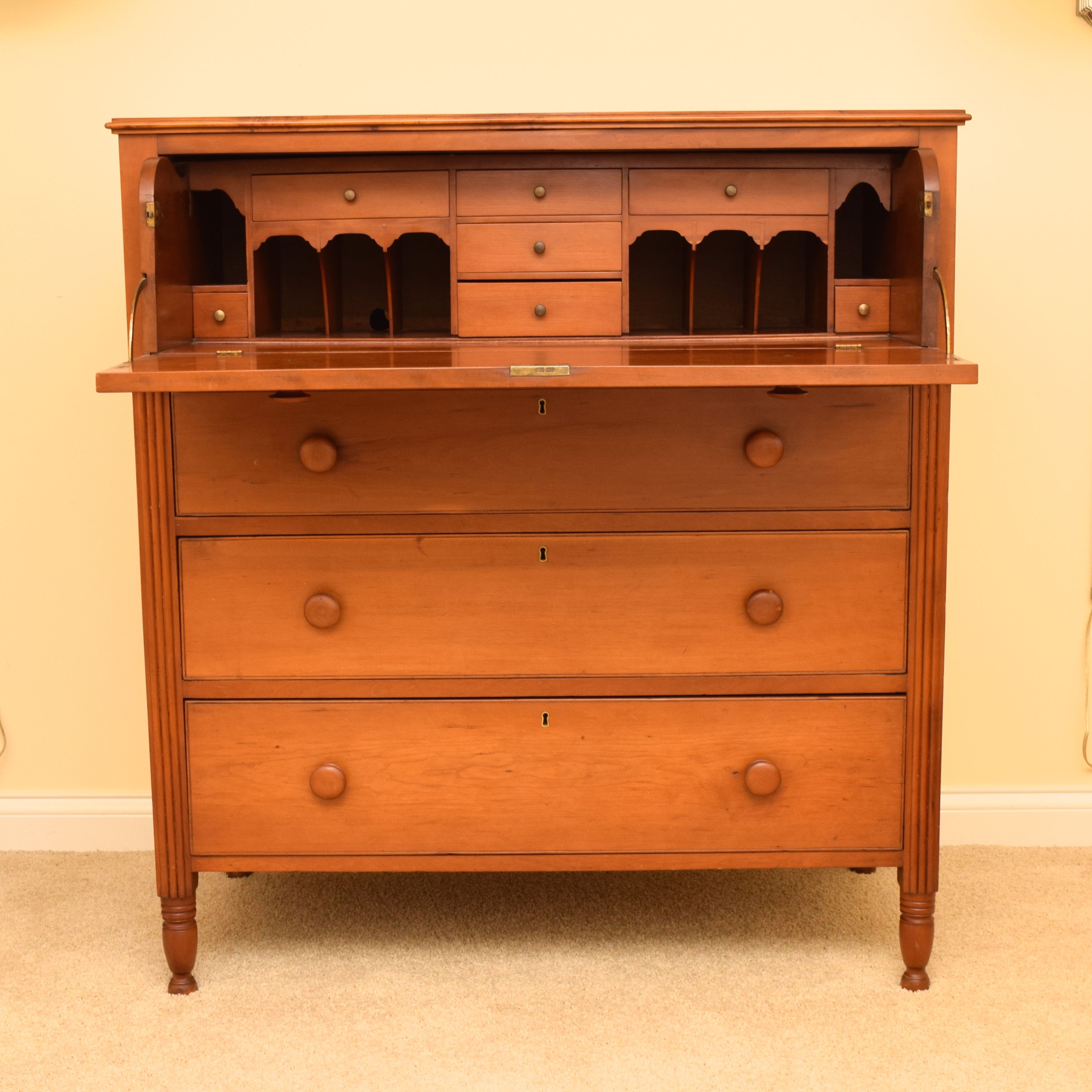 Antique Maple Butler's Desk