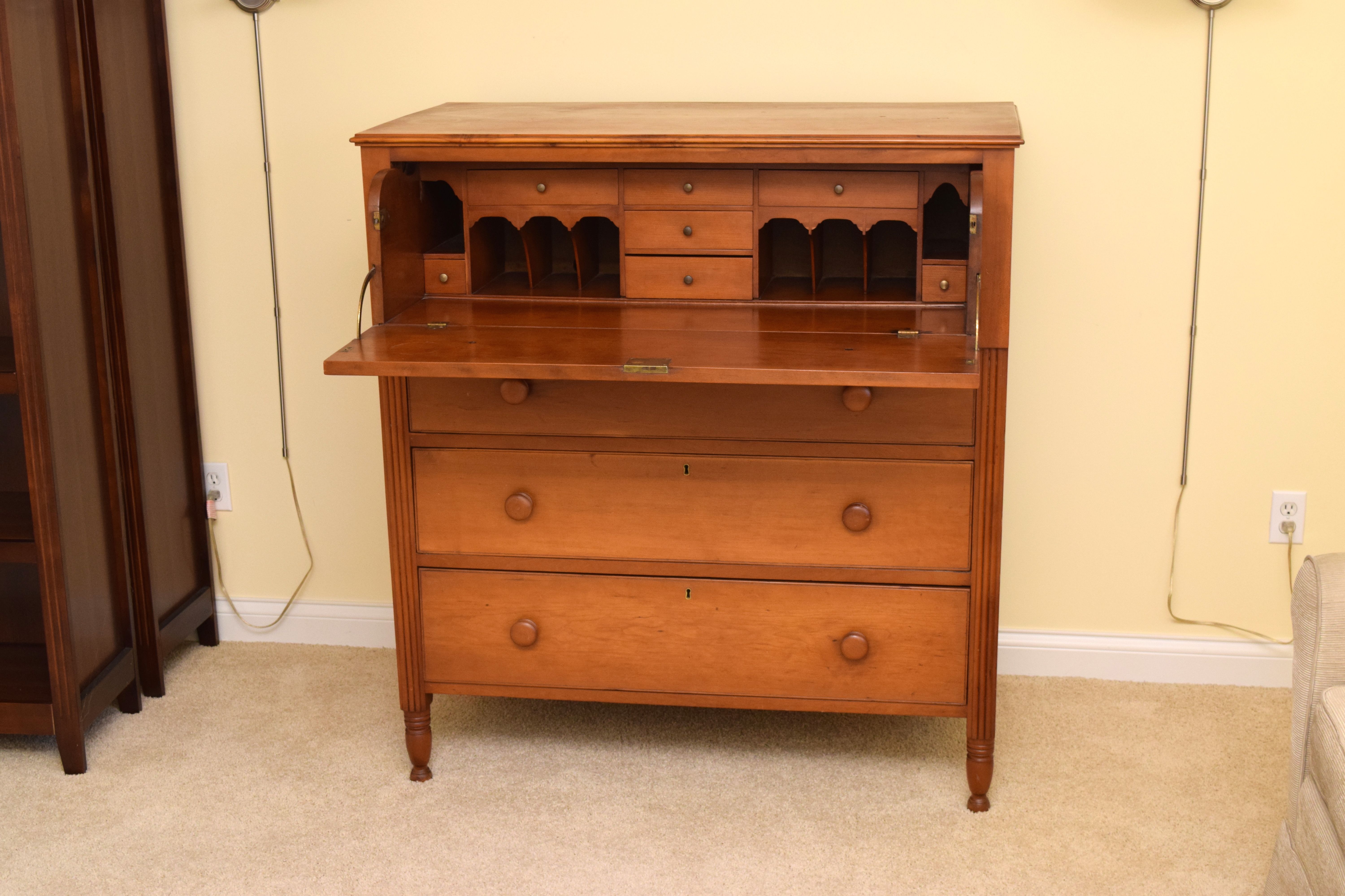 Antique Maple Butler's Desk