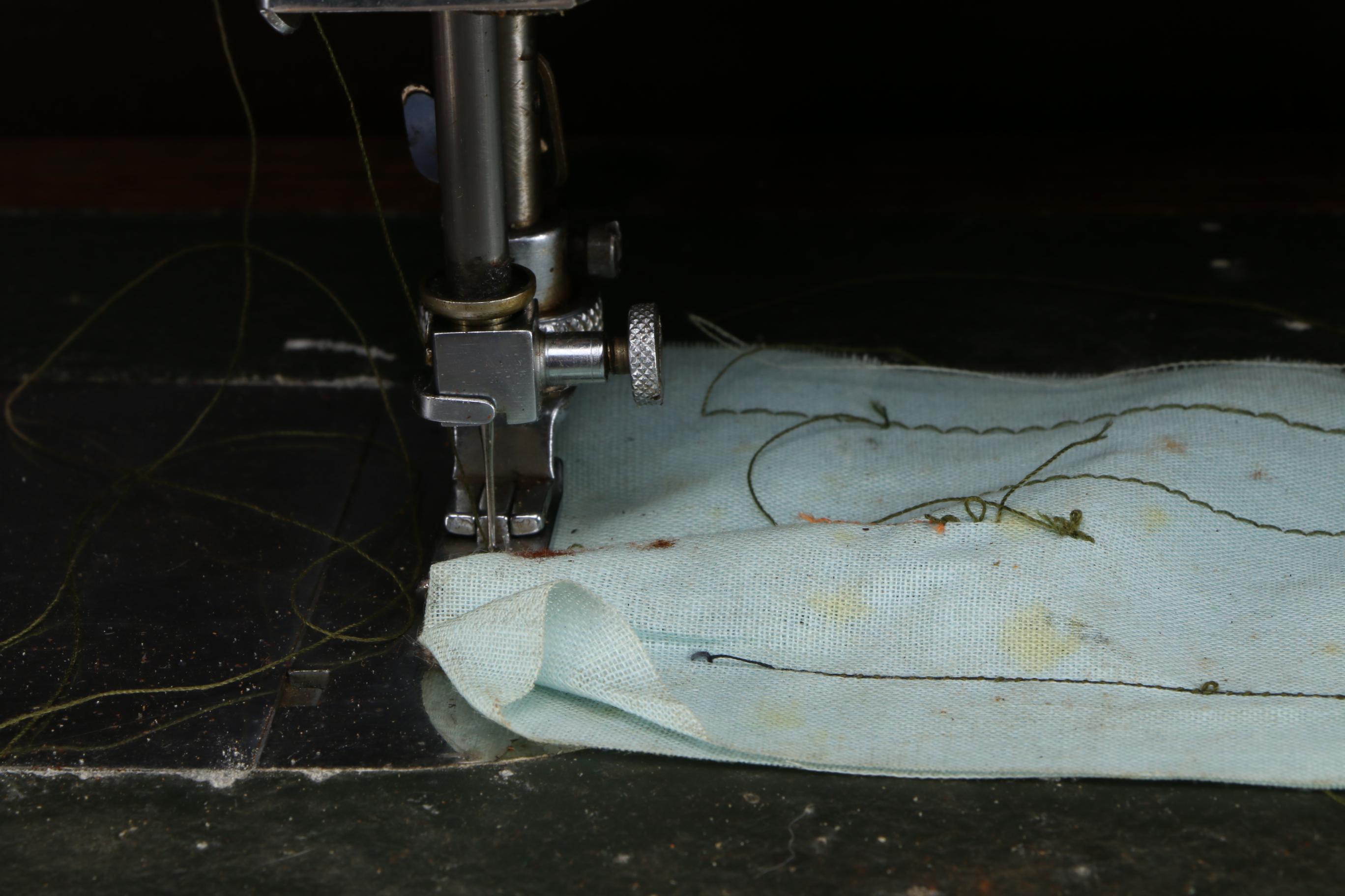 Circa 1940s "White Rotary" Sewing Machine in Case