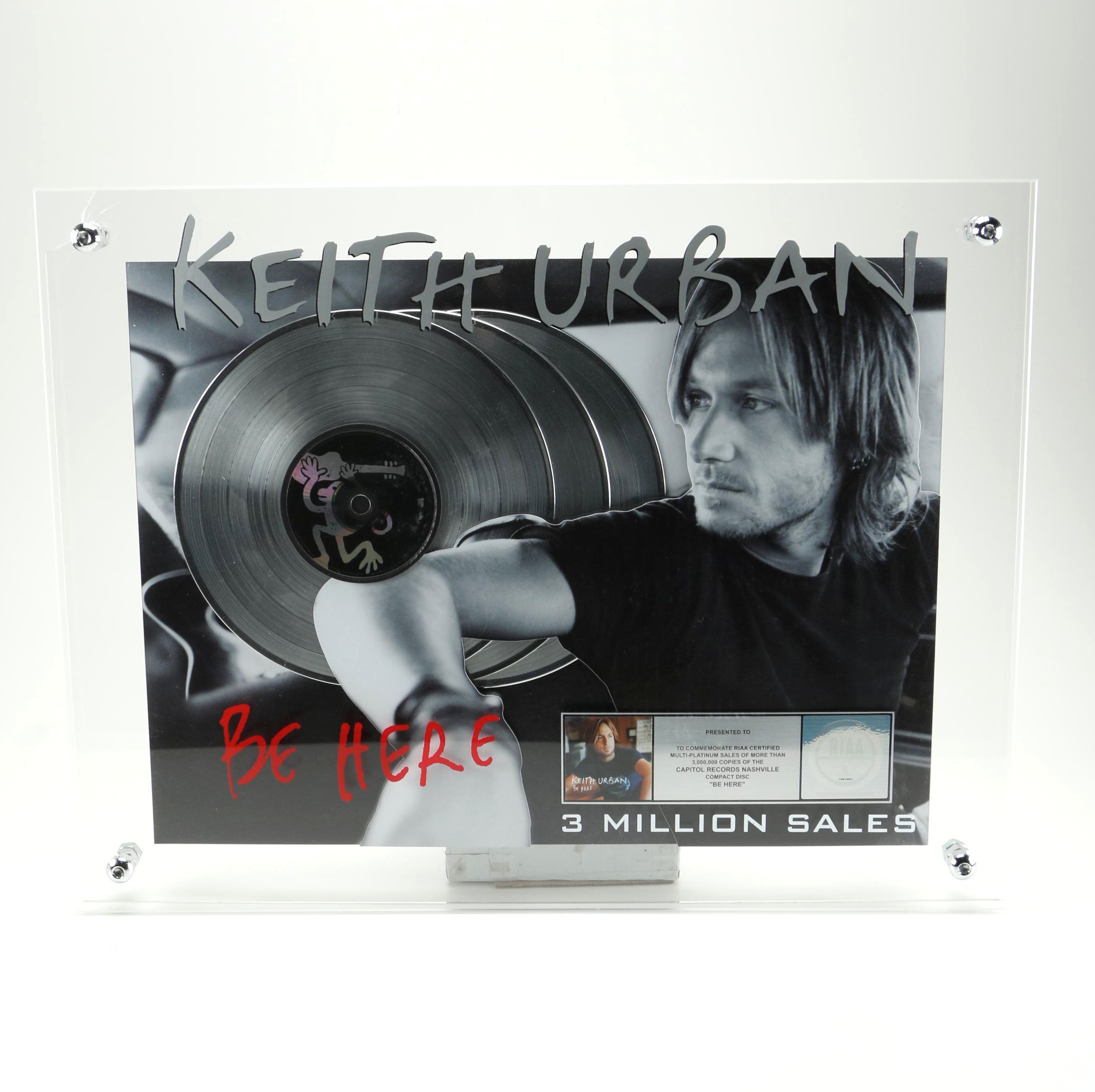 Keith Urban Multi Platinum Record
