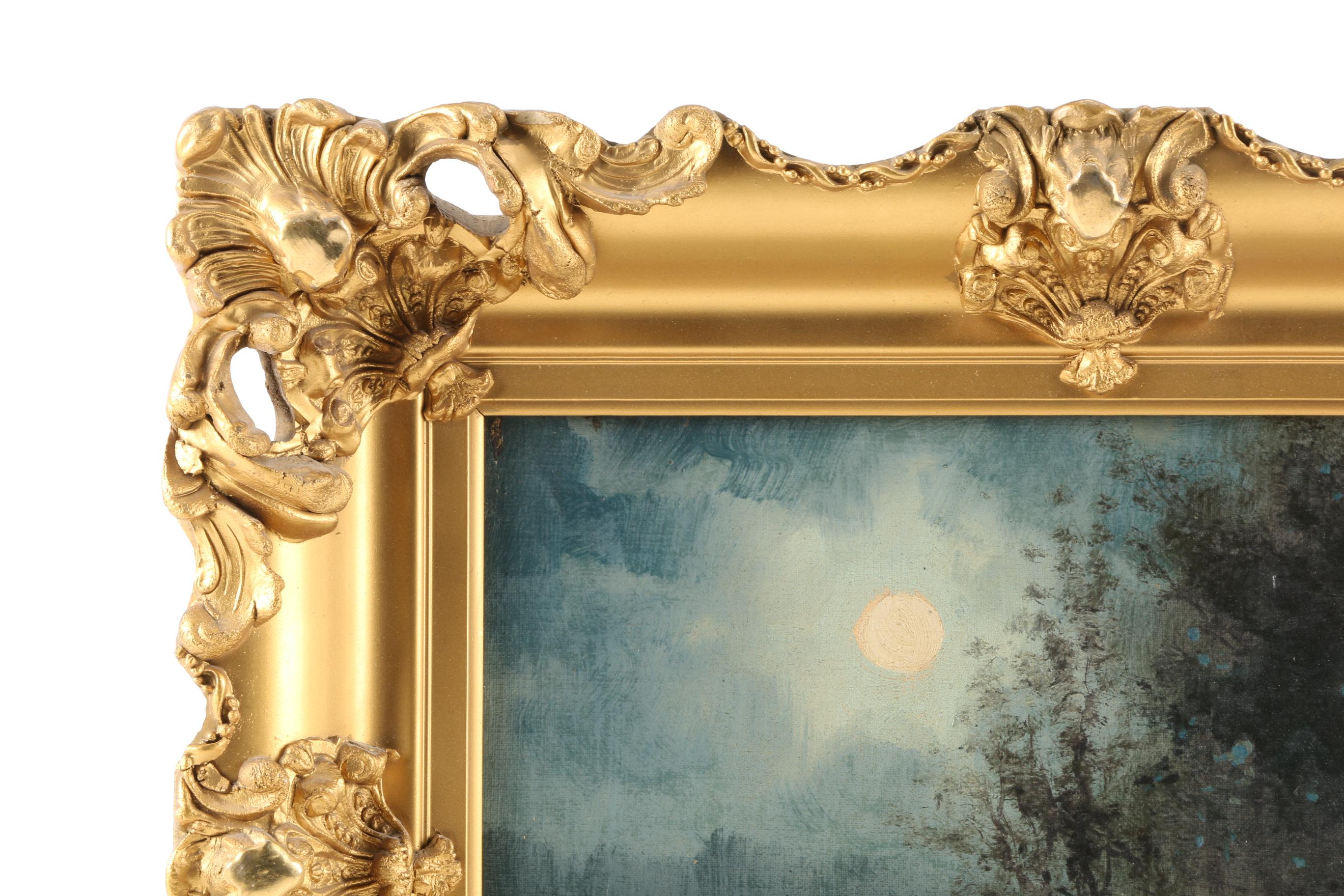 Mary King Oil Painting on Canvas of Moonlight Scene