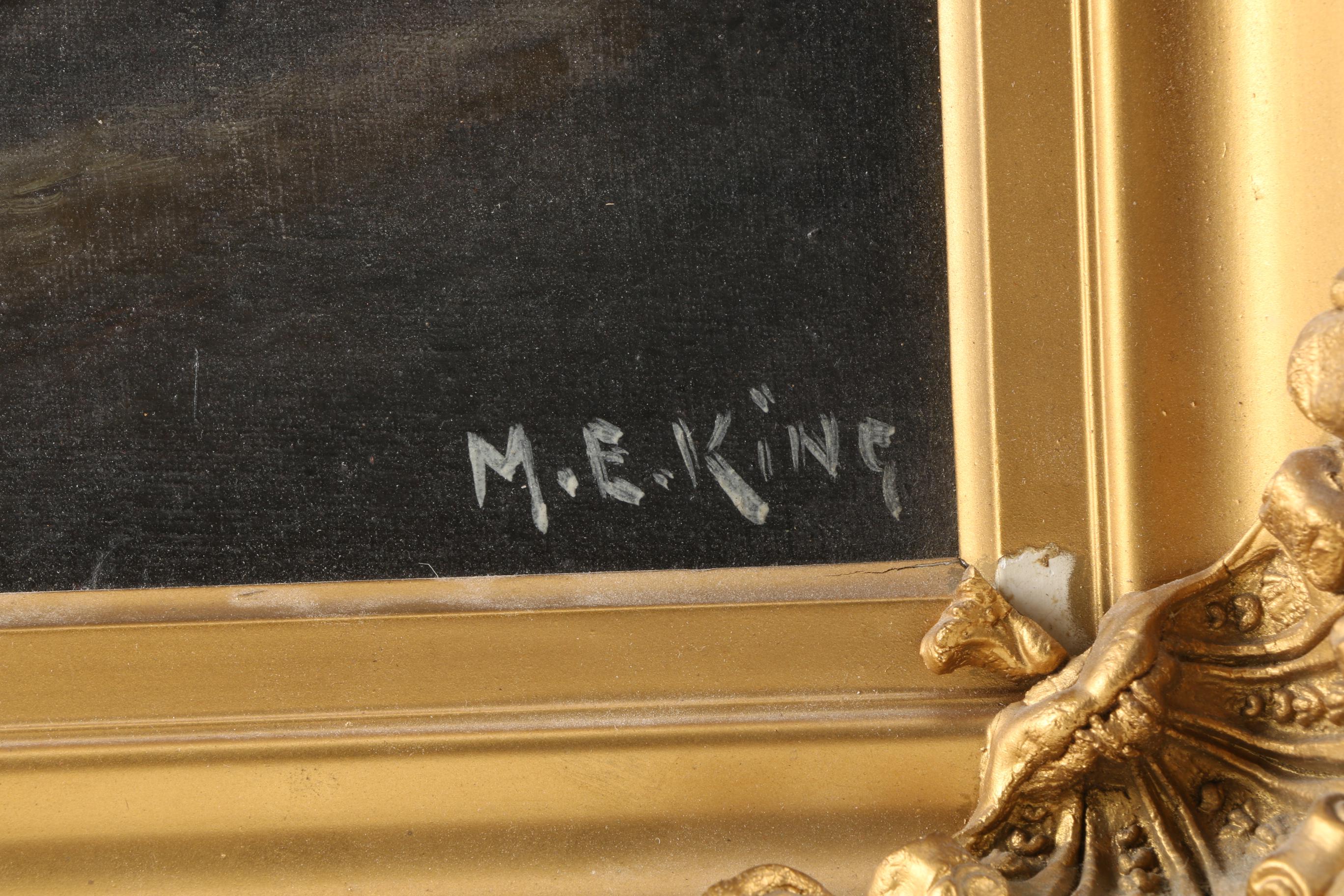 Mary King Oil Painting on Canvas of Moonlight Scene