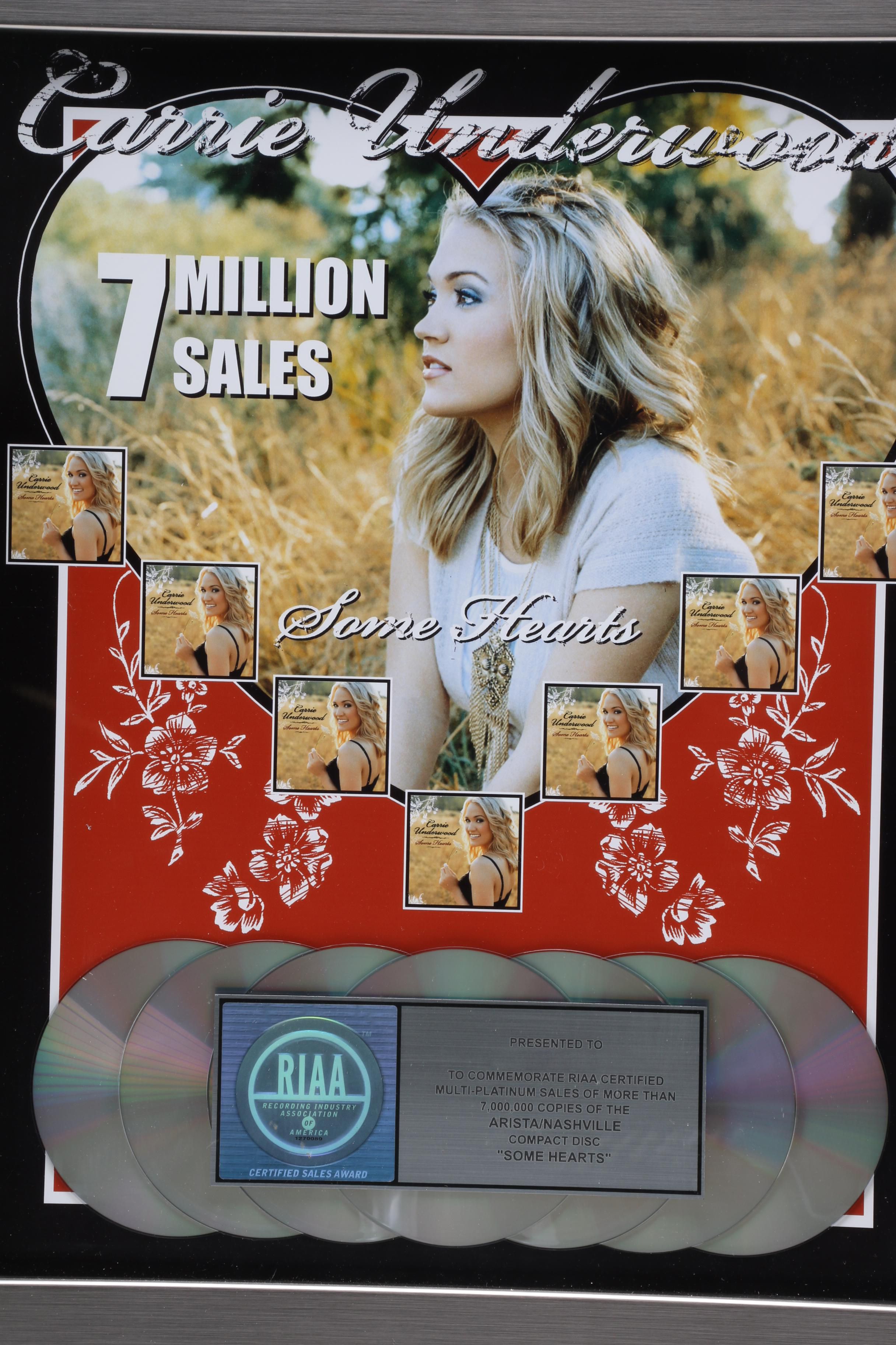 Carrie Underwood Multi Platinum Record