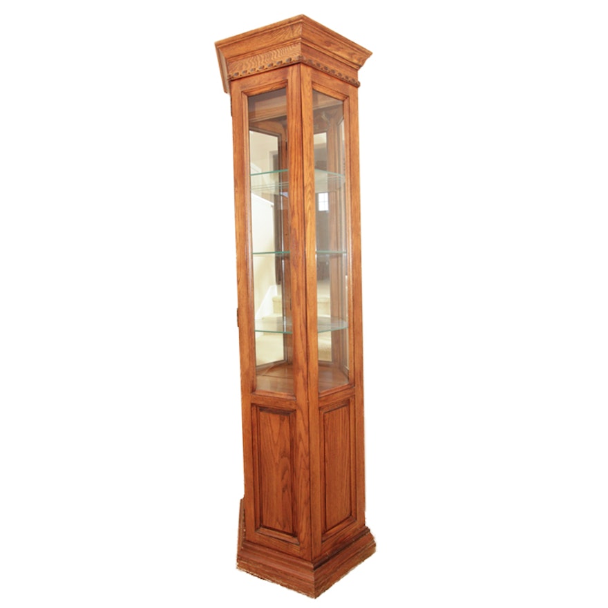 Harbor House Oak Curio Cabinet